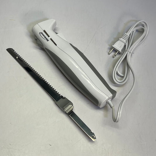 BRENTWOOD  Electric Carving Knife Trigger Operation 7" 110w 5' White TS-1010