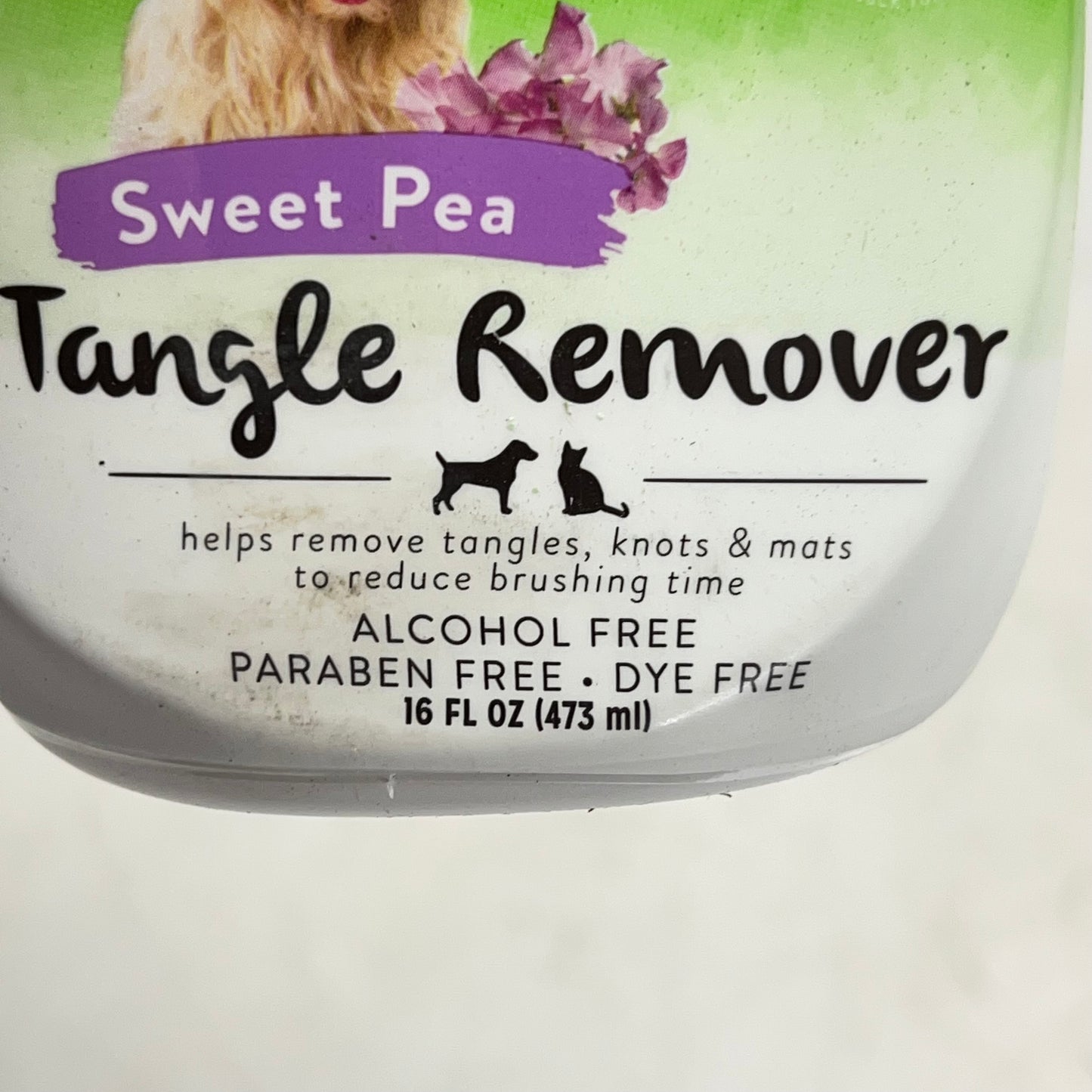 TROPICLEAN (2 PACK) Sweet Pea Scent Tangle Remover for Gentle Brushing 16 fl oz