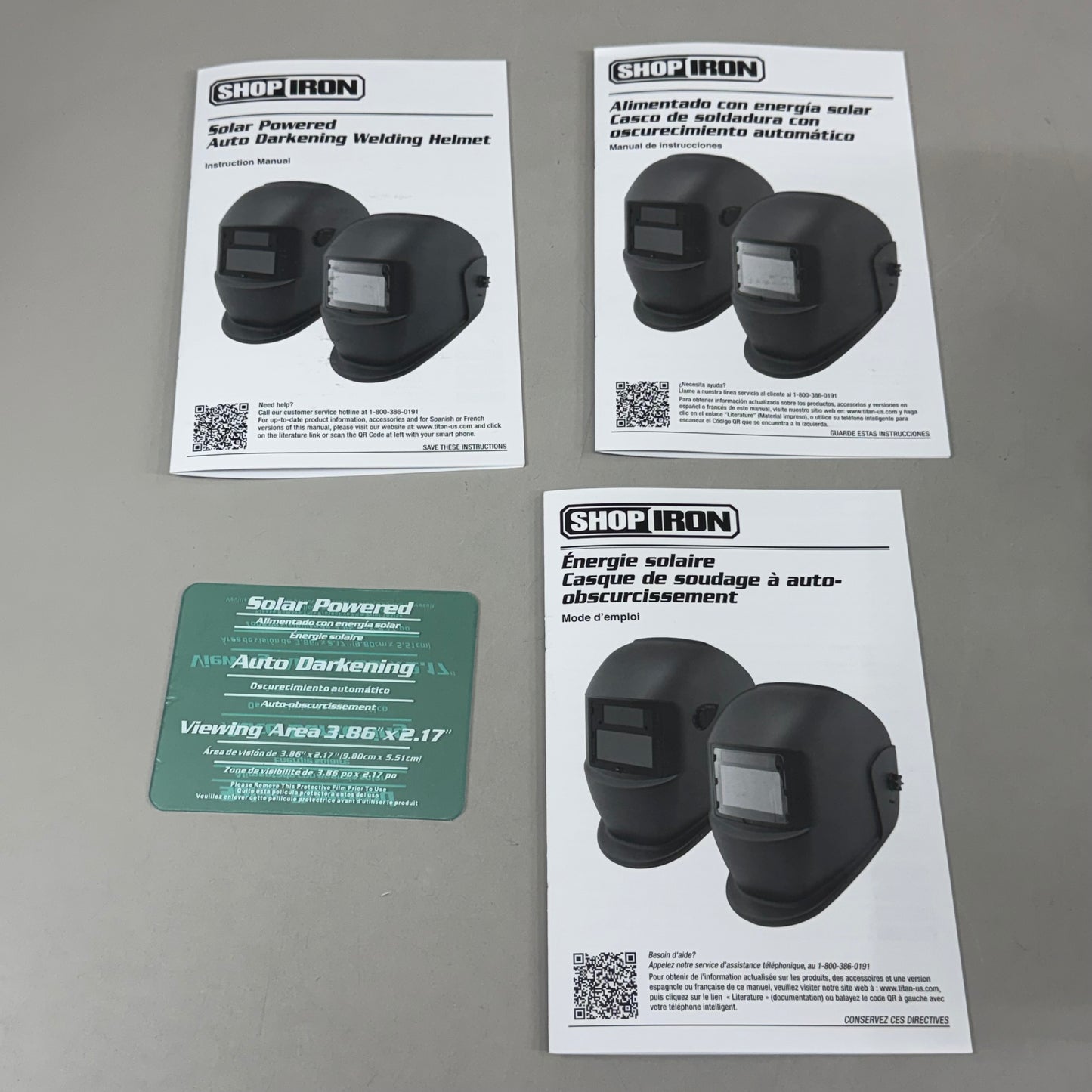 TITAN ShopIron Auto Darkening Welding Helmet 3.85x2.17" View Pin Up Girls 41288 (New Other)