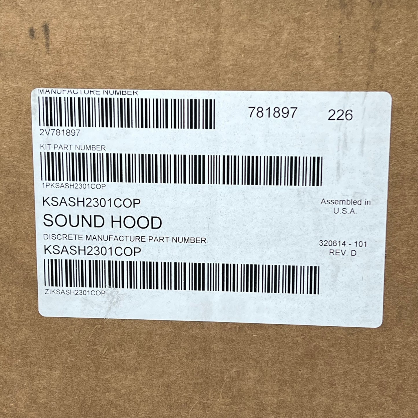 CARRIER Sound Hood Compressor Accessories Black KSASH2301COP