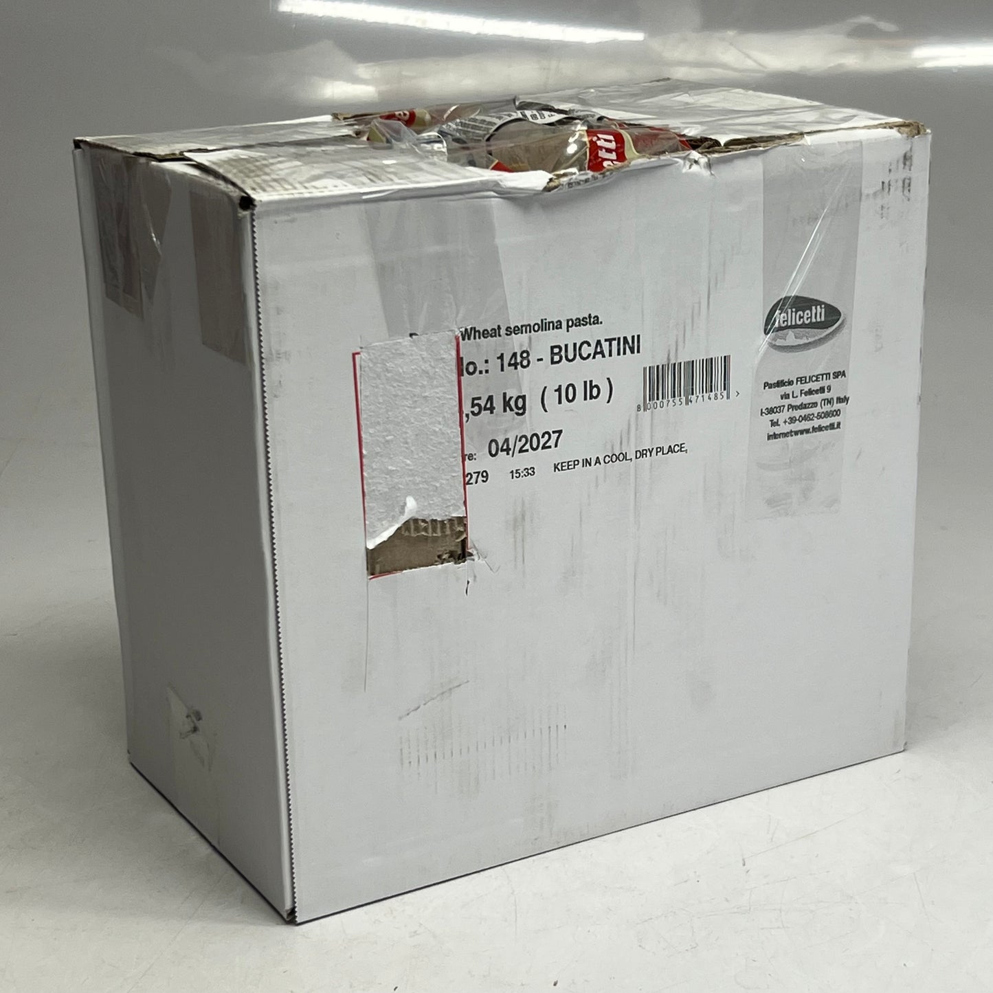 ZA@ FELICETTI ORIGINALE (2 PACK) Italian Spaghetti Pasta 10 Lb. BB 04/27