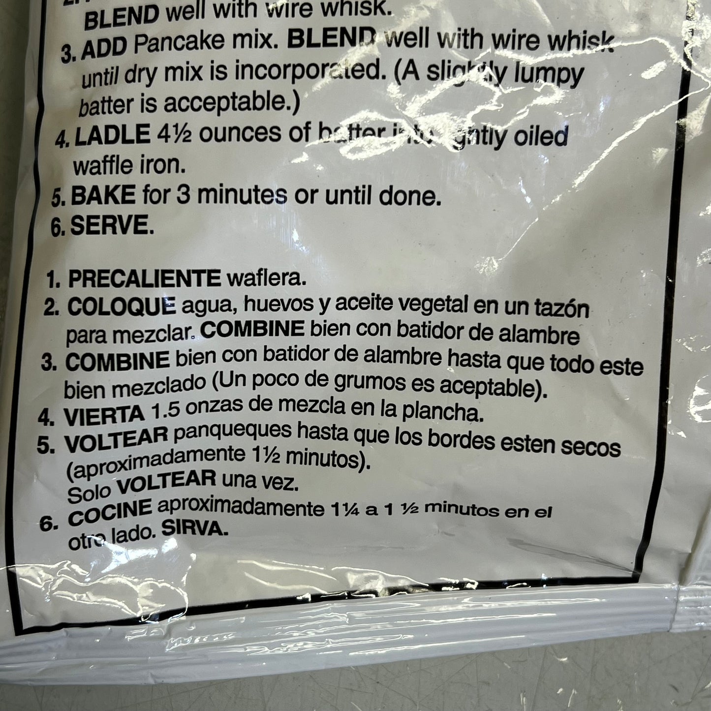 ZA@ ZA@PIONEER (2 PACK, 5 POUND EACH) Conestoga Sweet Cream Pancake & Waffle Mix White BB 08/25 D