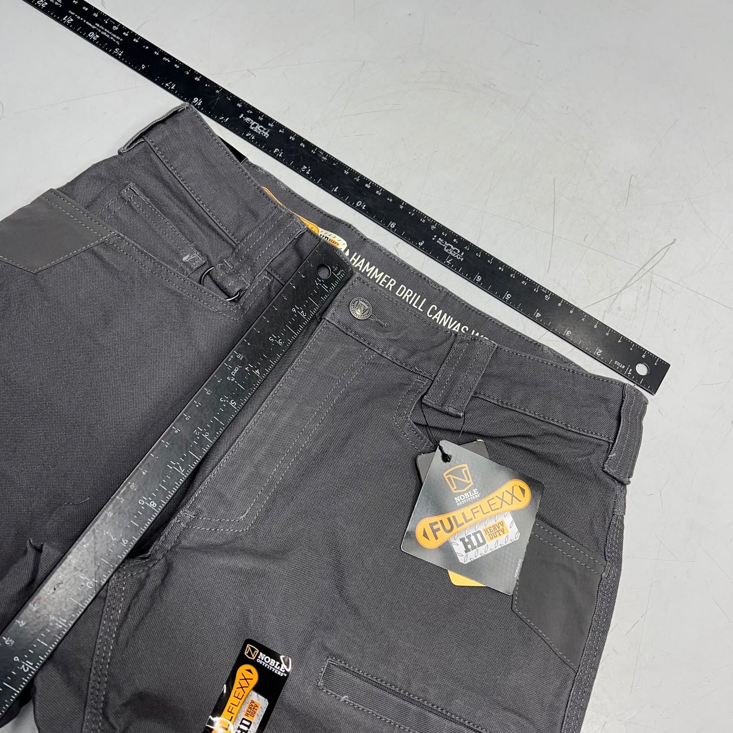 NOBLE OUTFITTERS Full Flex HD Hammer Canvas Work Pant Men's Sz 32x30 Wolf Grey