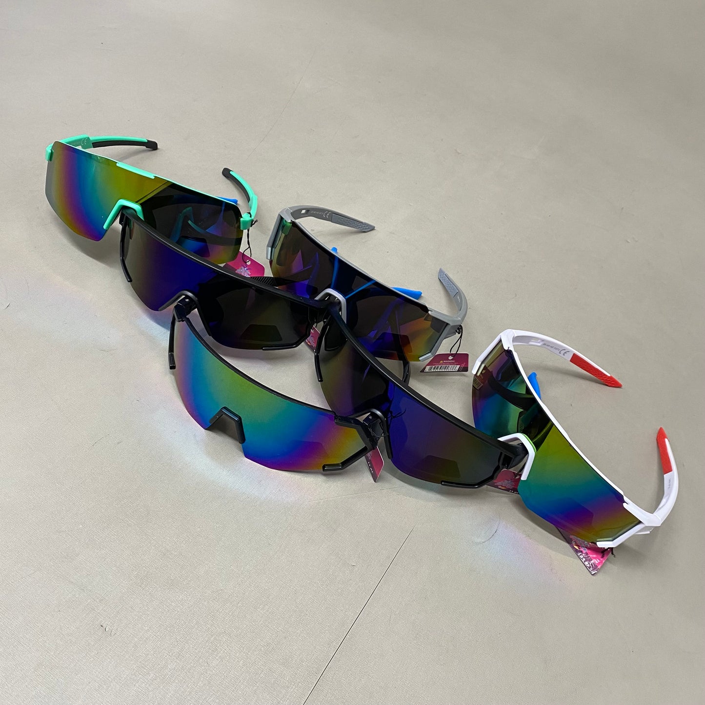 KING STRIKER (6 Pack) Assorted Polarized Sunglasses Shatterproof Polycarbonate Men's Assorted (Copy)