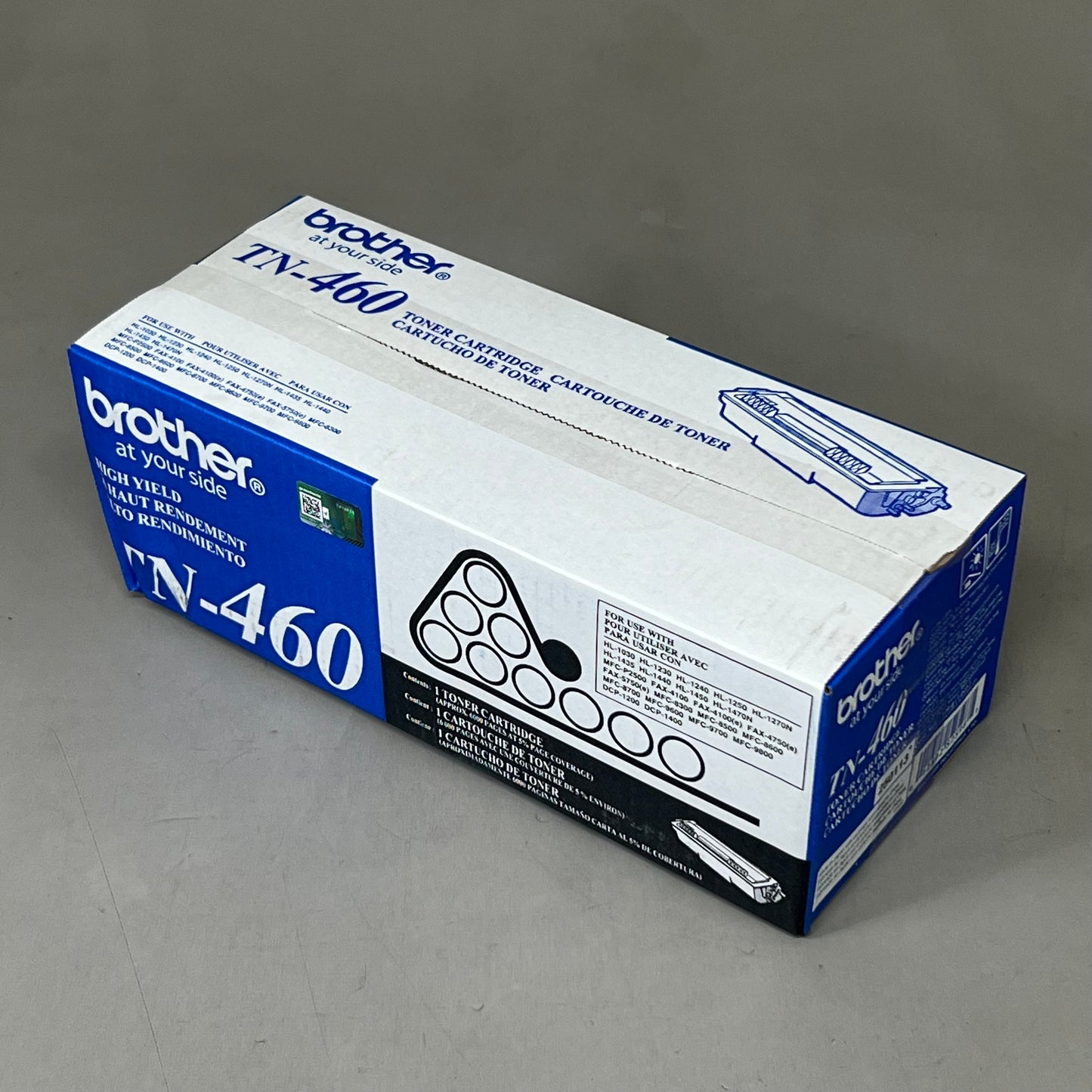 BROTHER High Yield Toner Cartridge Black TN-460