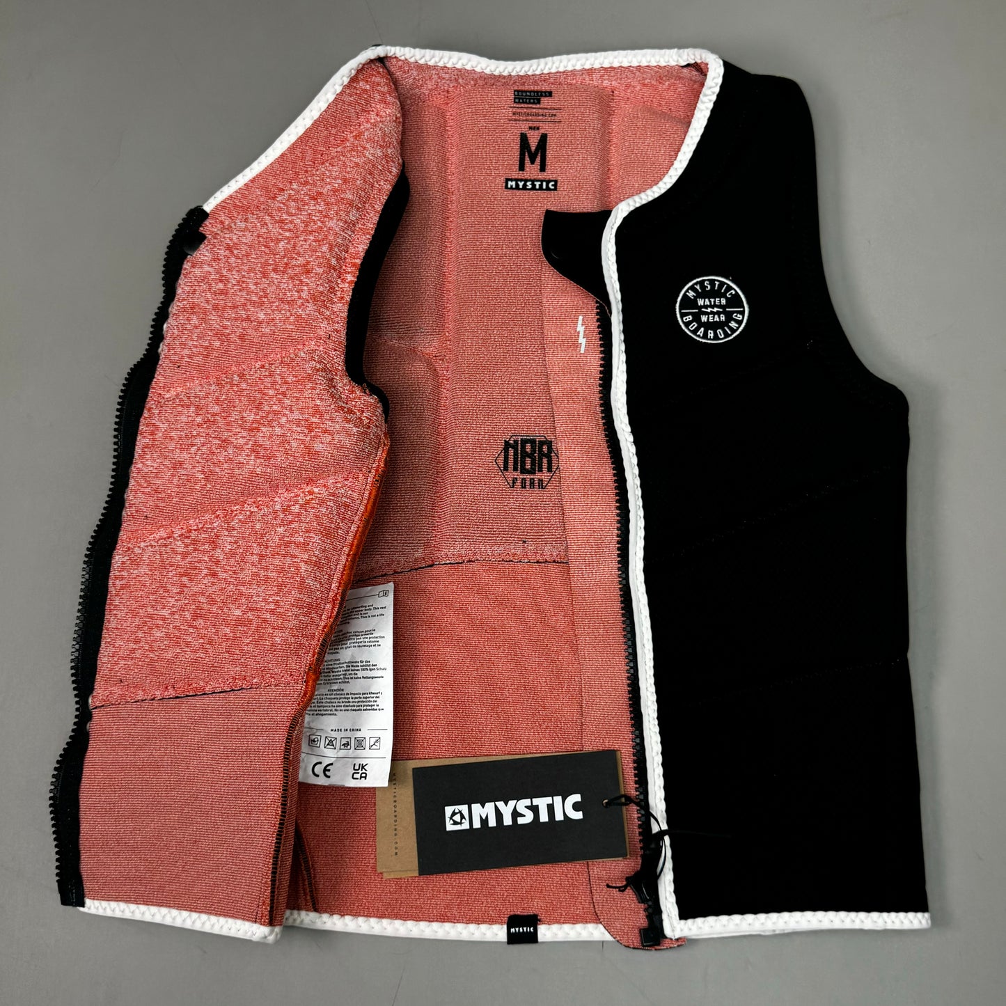 MYSTIC Foil Surfing Impact Vest Fzip Kite NBR Foam Sz M Black 35005.220140