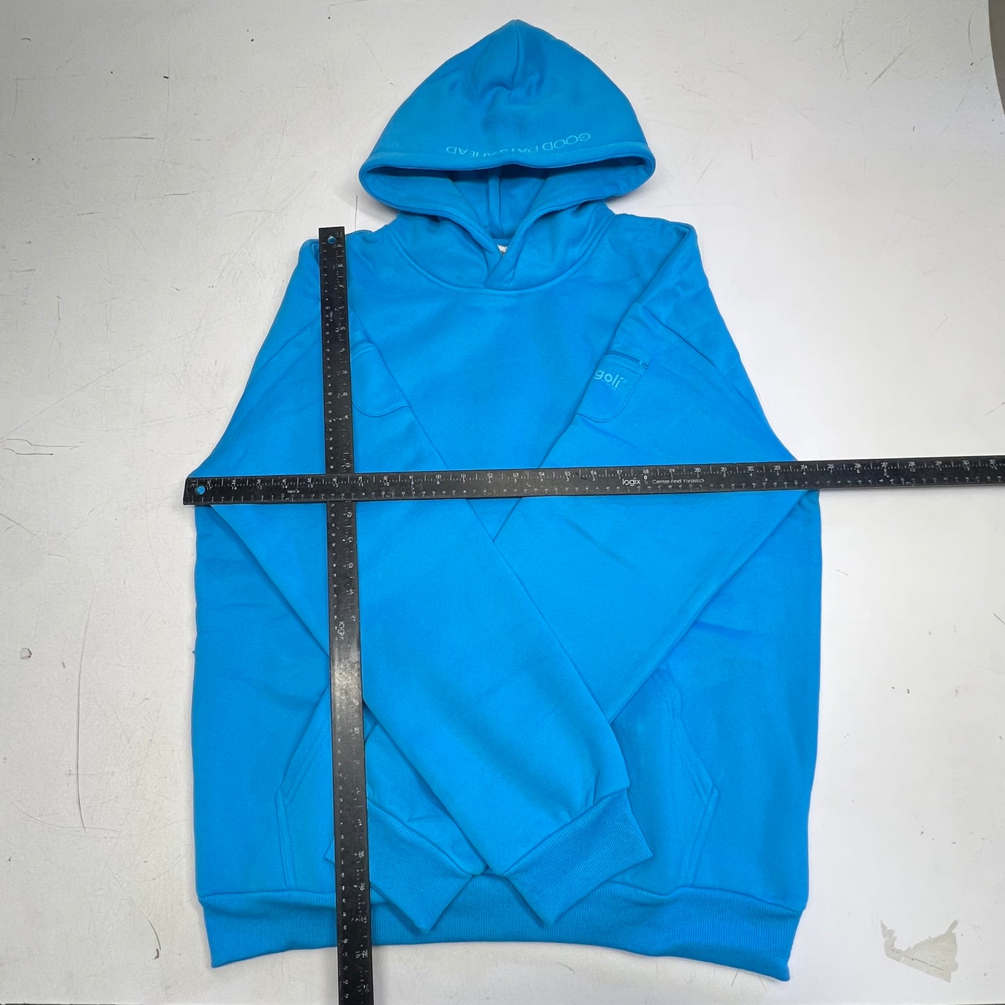 COMFRT X GOLI NUTRITION Travel Essentials Hoodie Women's Sz XL Goli Blue KJHU251