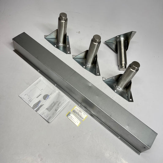 VULCAN SS Stack Kit for Commercial Ovens Leg Assy Silver 426983-G1 (Used)