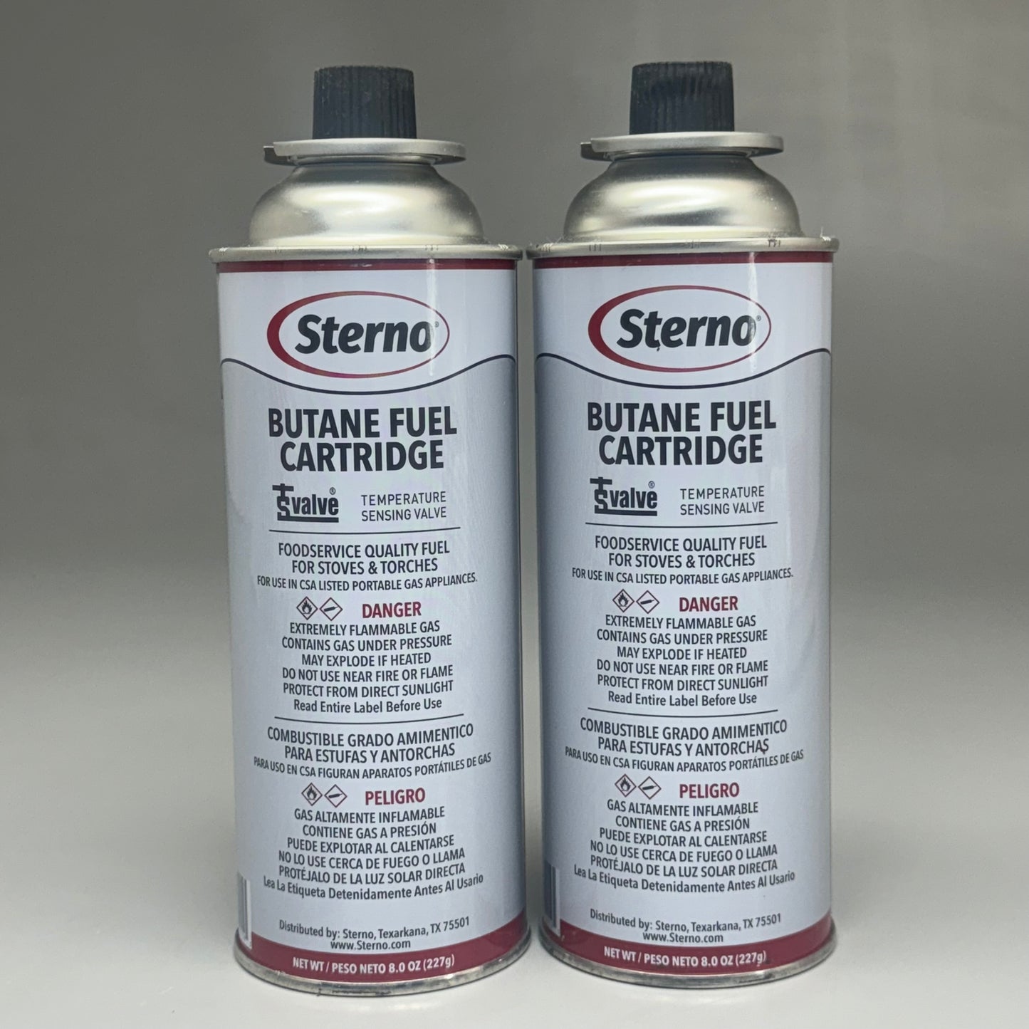 STERNO (6 PACK) Butane Fuel Cartridge 8oz 50162 50130