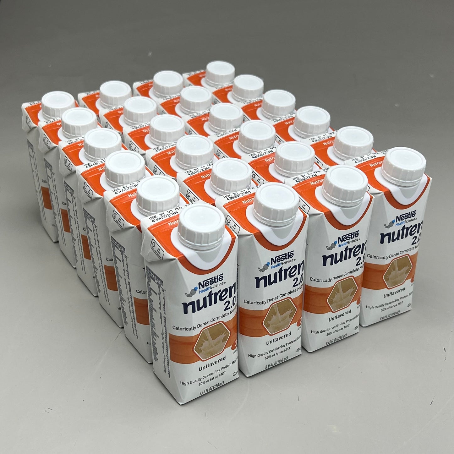ZA@ NESTLE (24 PACK)Nutren 2.0 Calorie Dense Nutrition Unflavored BB 04/26 8.45fl oz A