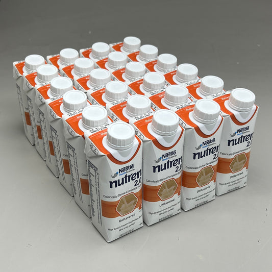 ZA@ NESTLE (24 PACK)Nutren 2.0 Calorie Dense Nutrition Unflavored BB 04/26 8.45fl oz A
