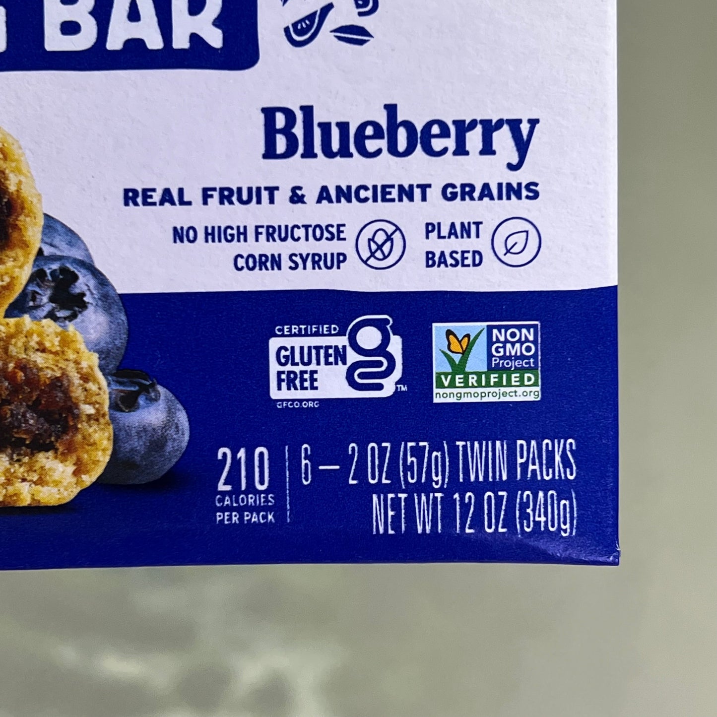 ZA@ NATURE'S BAKERY (6 BOXES, 6 BARS EACH) Blueberry Gluten Free Fig Bar BB 02/26 C