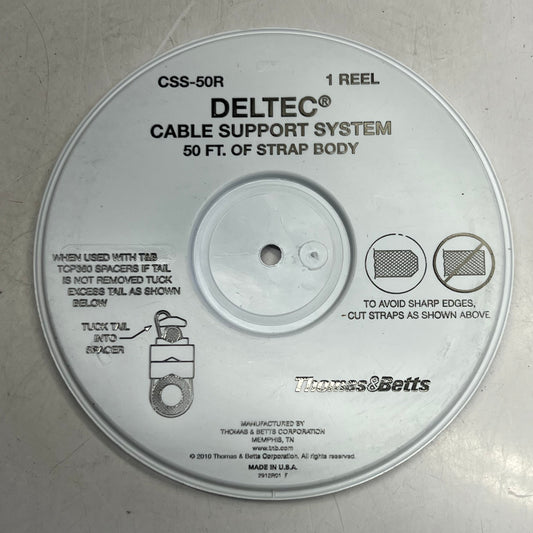 THOMAS & BETTS Deltec Cable Support System Sz 50 ft. CSS-50R