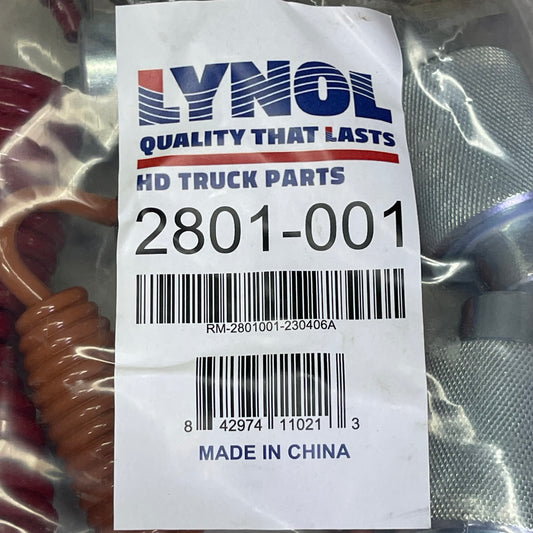 LYNOL Truck HD Air Brake Hardware Kit Steel & Red 2801-001
