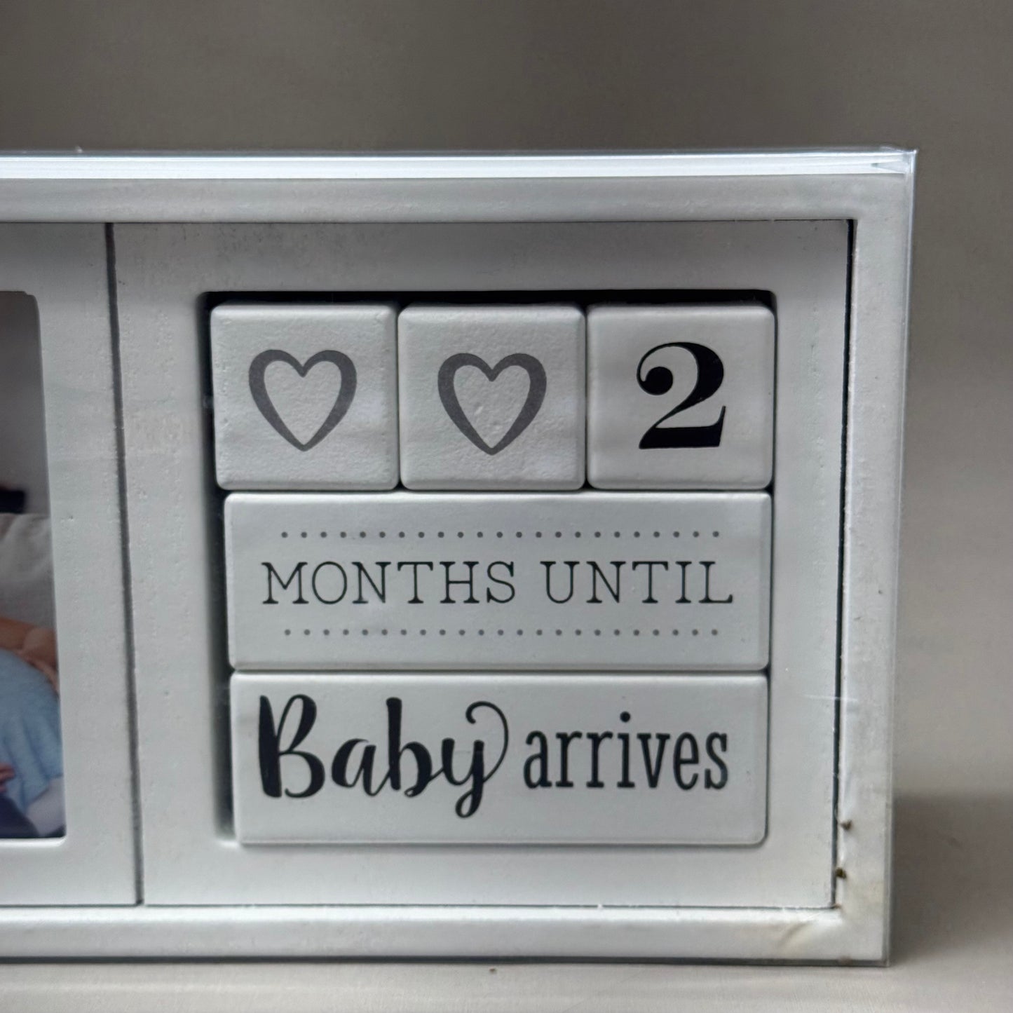 MALDEN International Designs Baby Countdown Blocks White