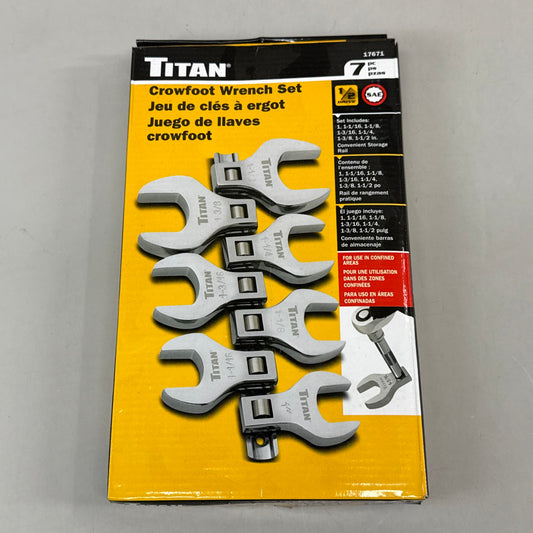 TITAN (7 Piece) Crowfoot Wrench Set 1" to 2" 17671