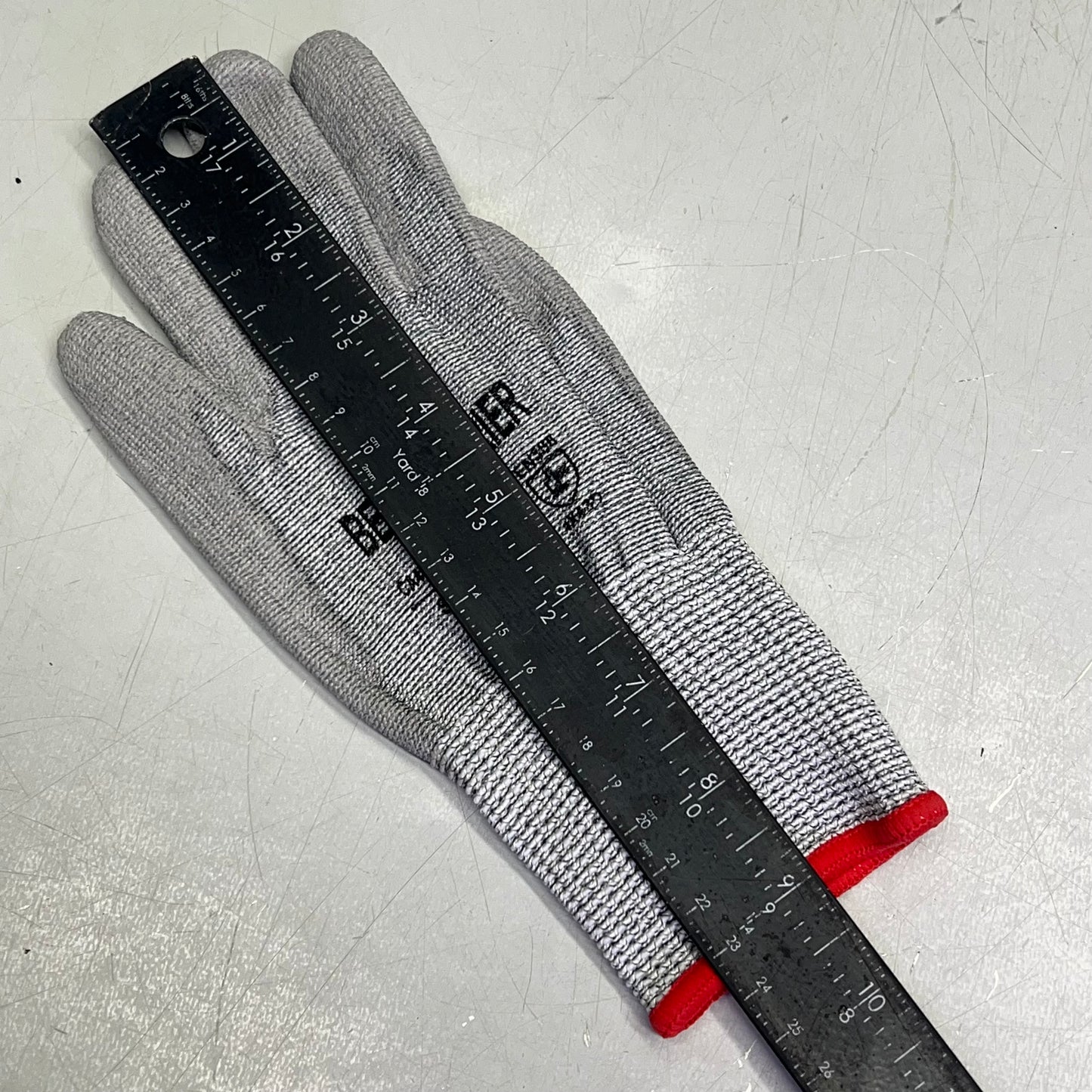 BEST BARRIER (12 PK) Gloves Anti-Cut Level 4 Cut PU Coated Sz S Grey CA4617