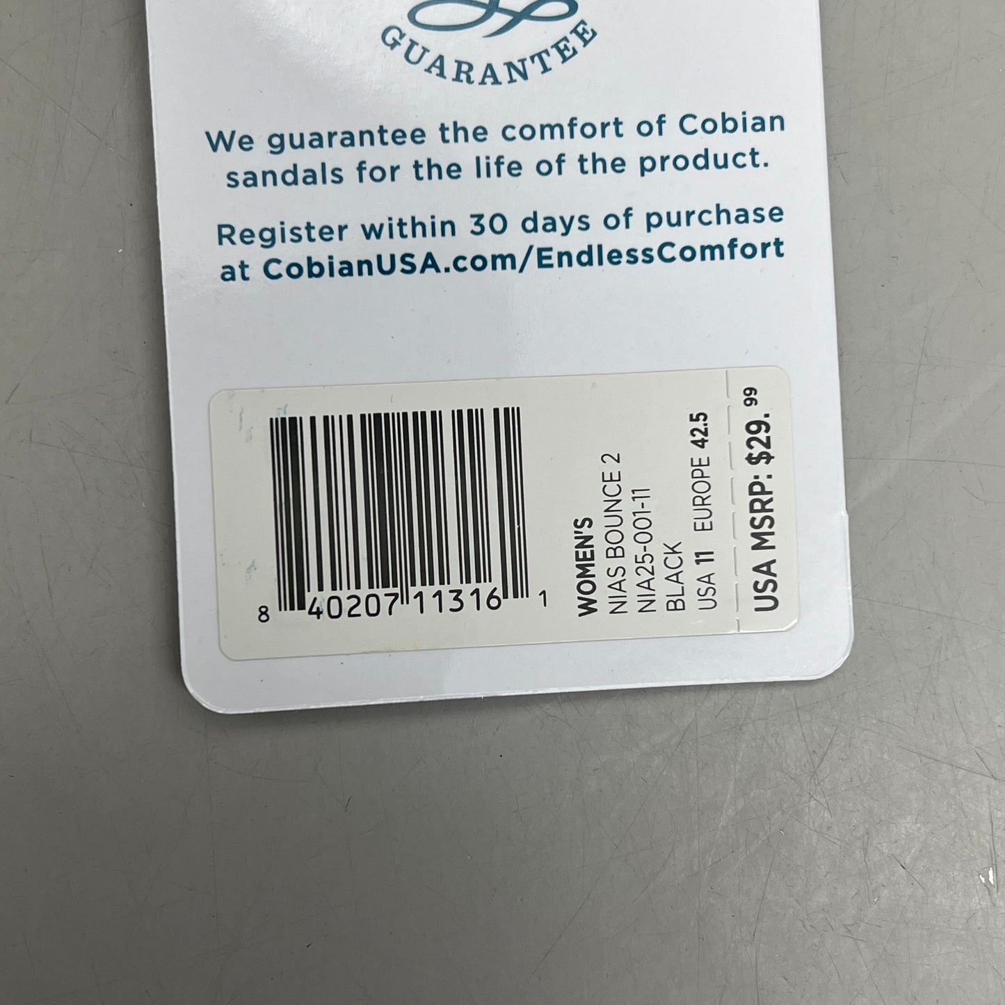 COBIAN Nia's Bounce 2 Synthetic Leather Women's Sz 11, EU 42.5 Black NIA25-001-11