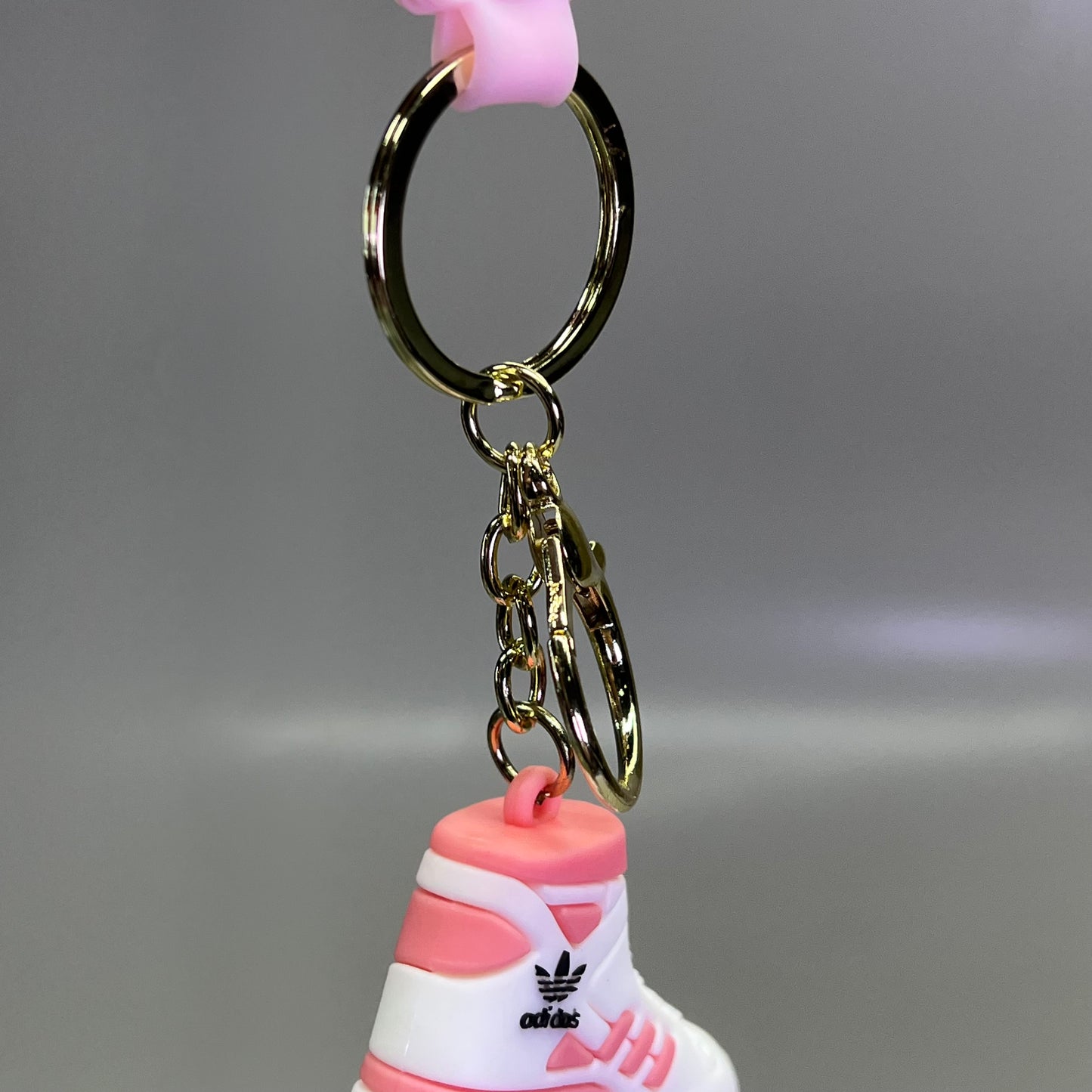 ADIDAS (12 PACK) Assorted Hightop Sneakers Shoe Keychains w/ Wrist Band 7"