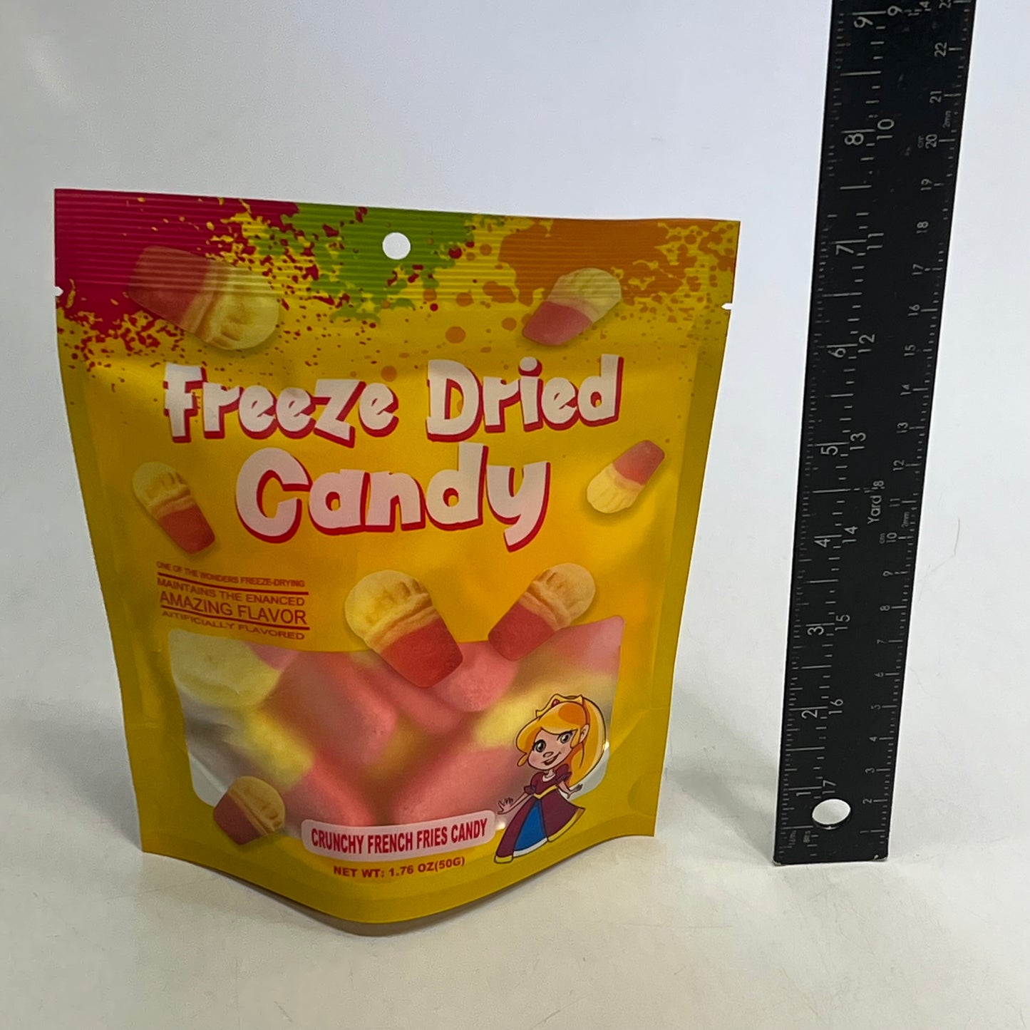 CANDY ERA (3 PACK) Freeze Dried Crunchy French Fries Fruit Candy 1.76 oz BB 07/26