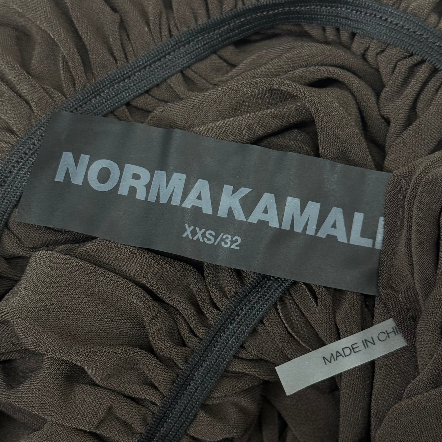 NORMA KAMALI Goddess Dress Unlined Women's Sz XXS/32 Chocolate KK3233PL292028