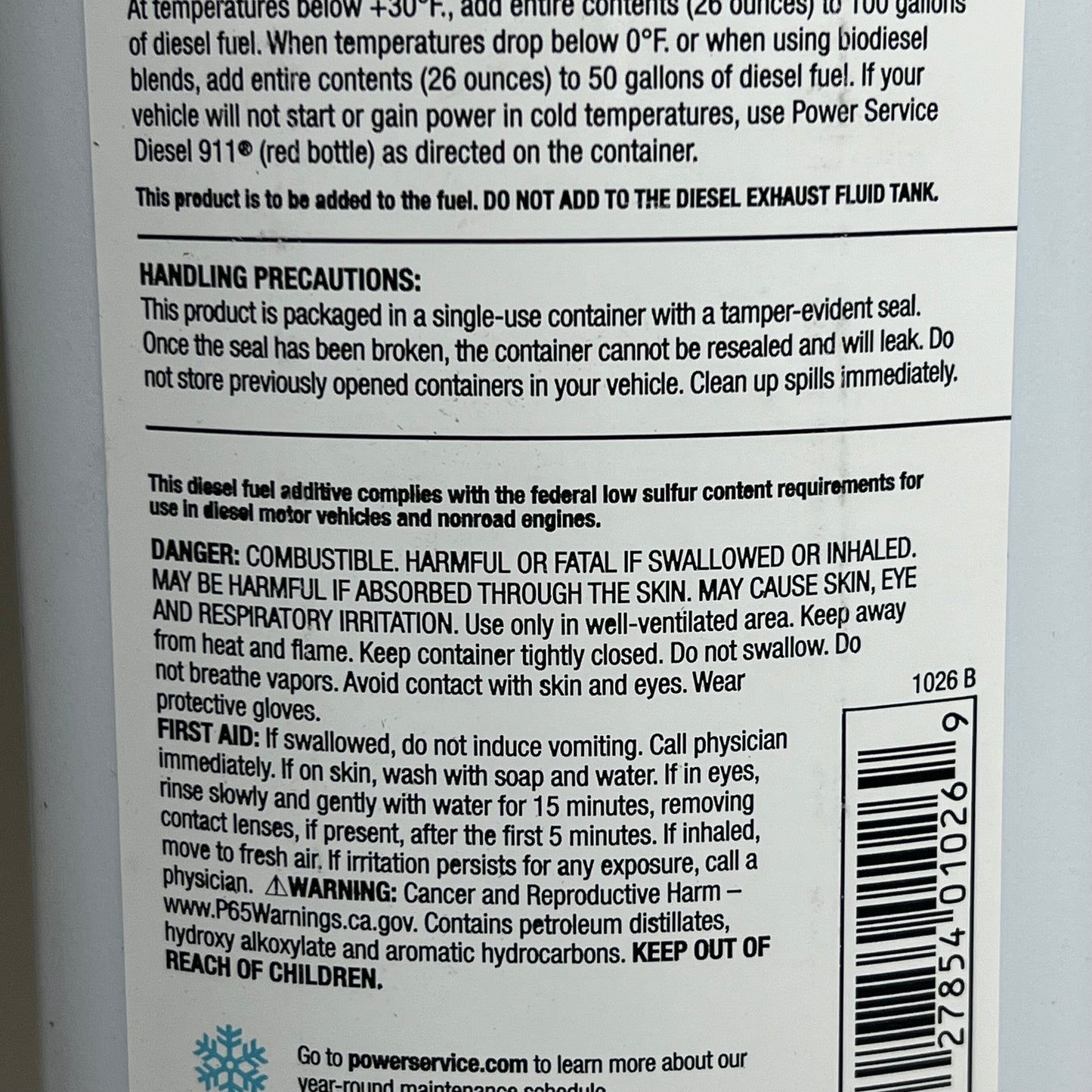 CUMMINS Diesel Fuel Supplement Cetane Boost Winterizer Antigel 64oz 106406