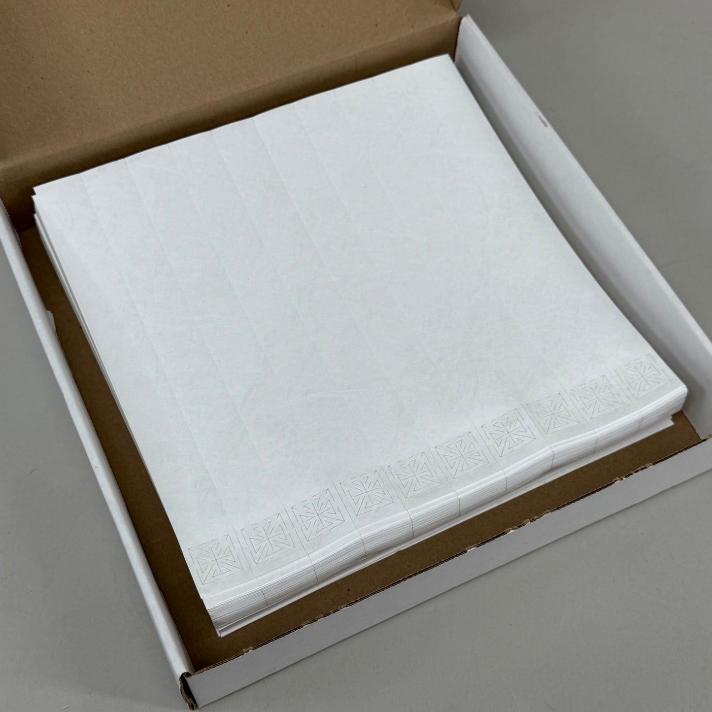 PDC (1000 Pack) Secureline Short Stay I.D. Write On Wrist Band Bracelets White 3000-11-PDR Adhesive Closure