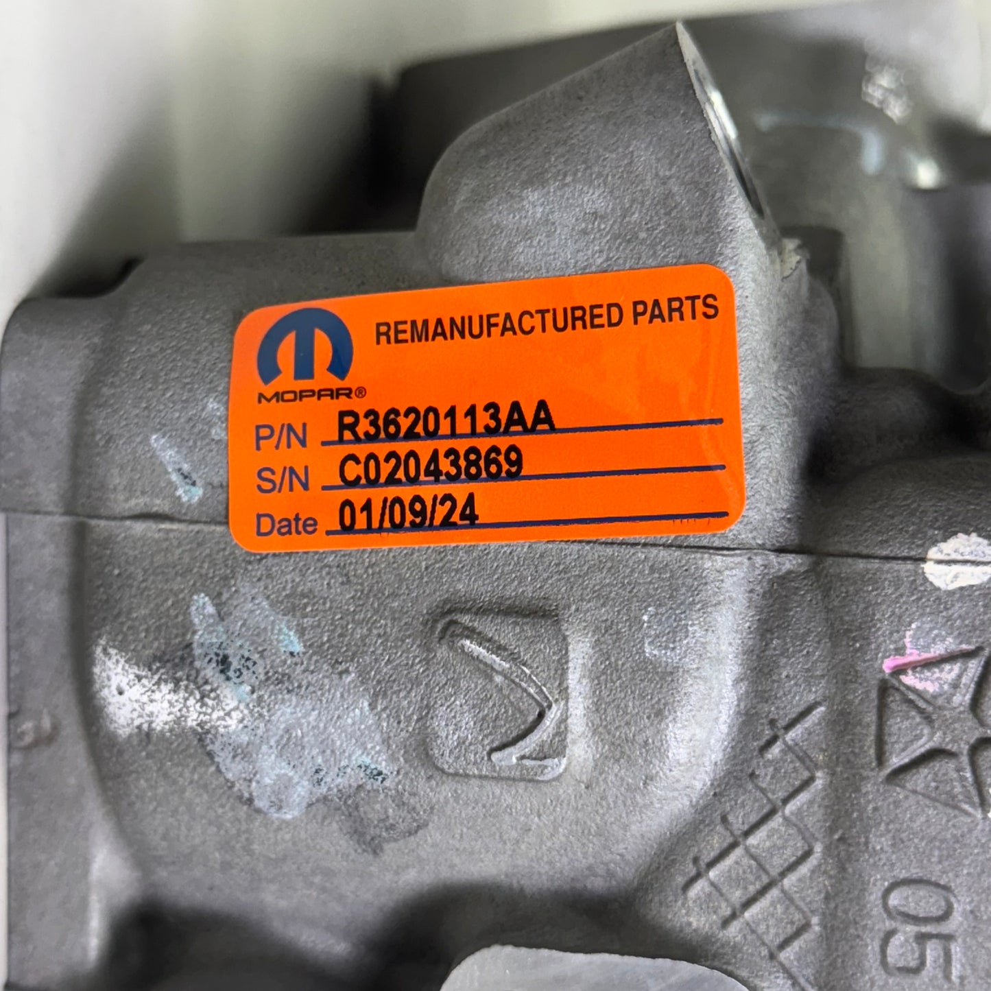 MOPAR Remanufactured Cylinder Head Left Side Sz 17” L x 7.5” W x 7” R3620113AA