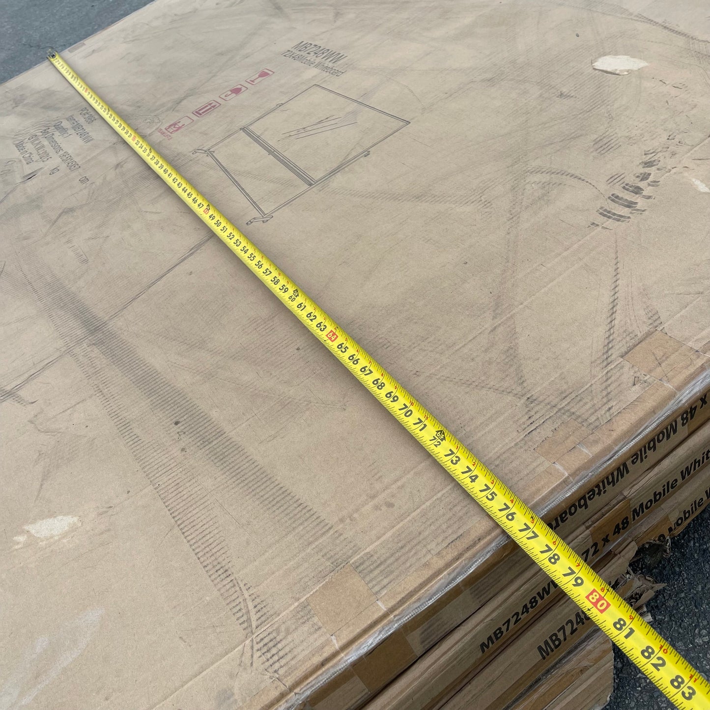 ZA@ Pallet of LUXOR Double Sided Mobile Magnetic Whiteboard 72”x48” MB7248WW (AS-IS) C