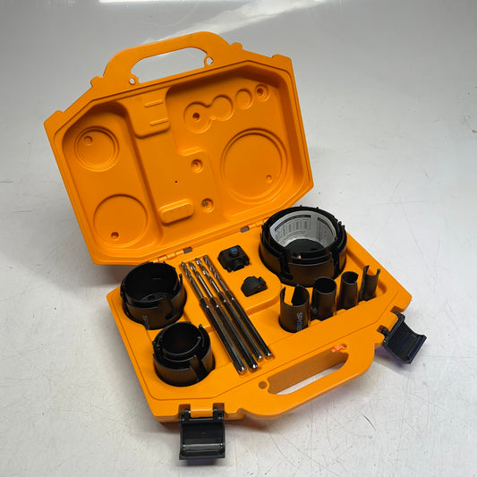 SPYDER Tct Hole Saw Kit Tungsten Carbide Tipped Clean Cuts 18 Pieces 600938