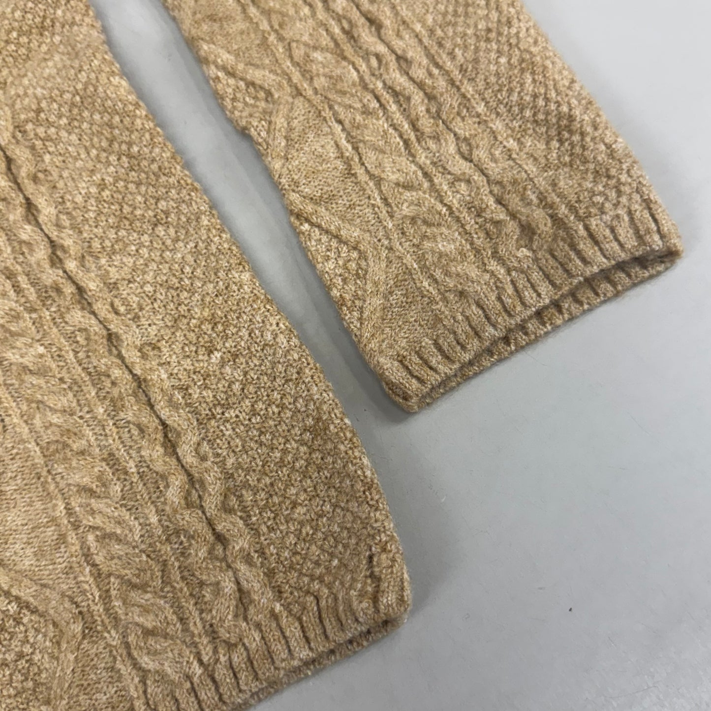 VINCE CAMUTO Cable Knit Sweater Women's Sz-XS Latte Heather SC2895