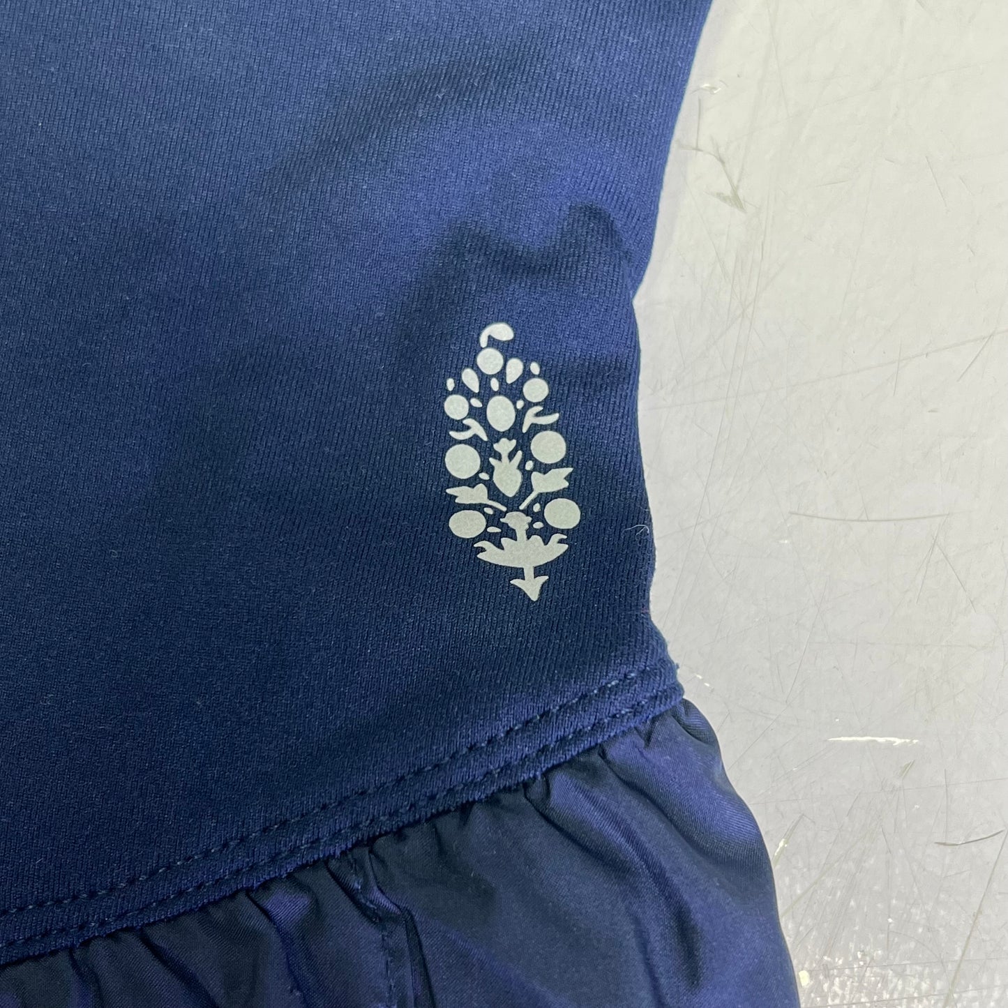 FREE PEOPLE Swing of Things Skortsie Women's Sz M Navy/White Combo 958094