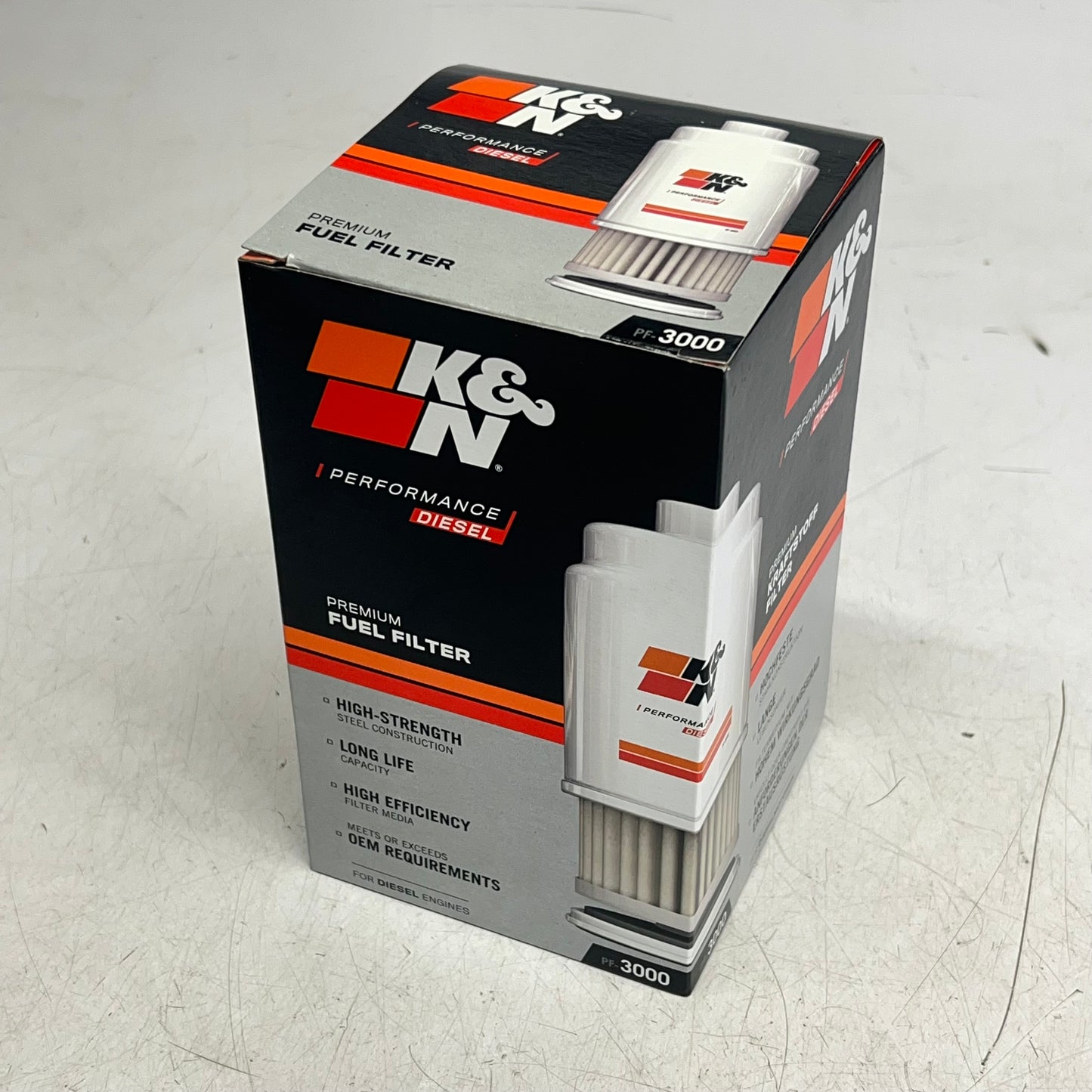 K&N High Strength Steel & Cellulose Media Fuel Filter For Chevrolet PF-|3000