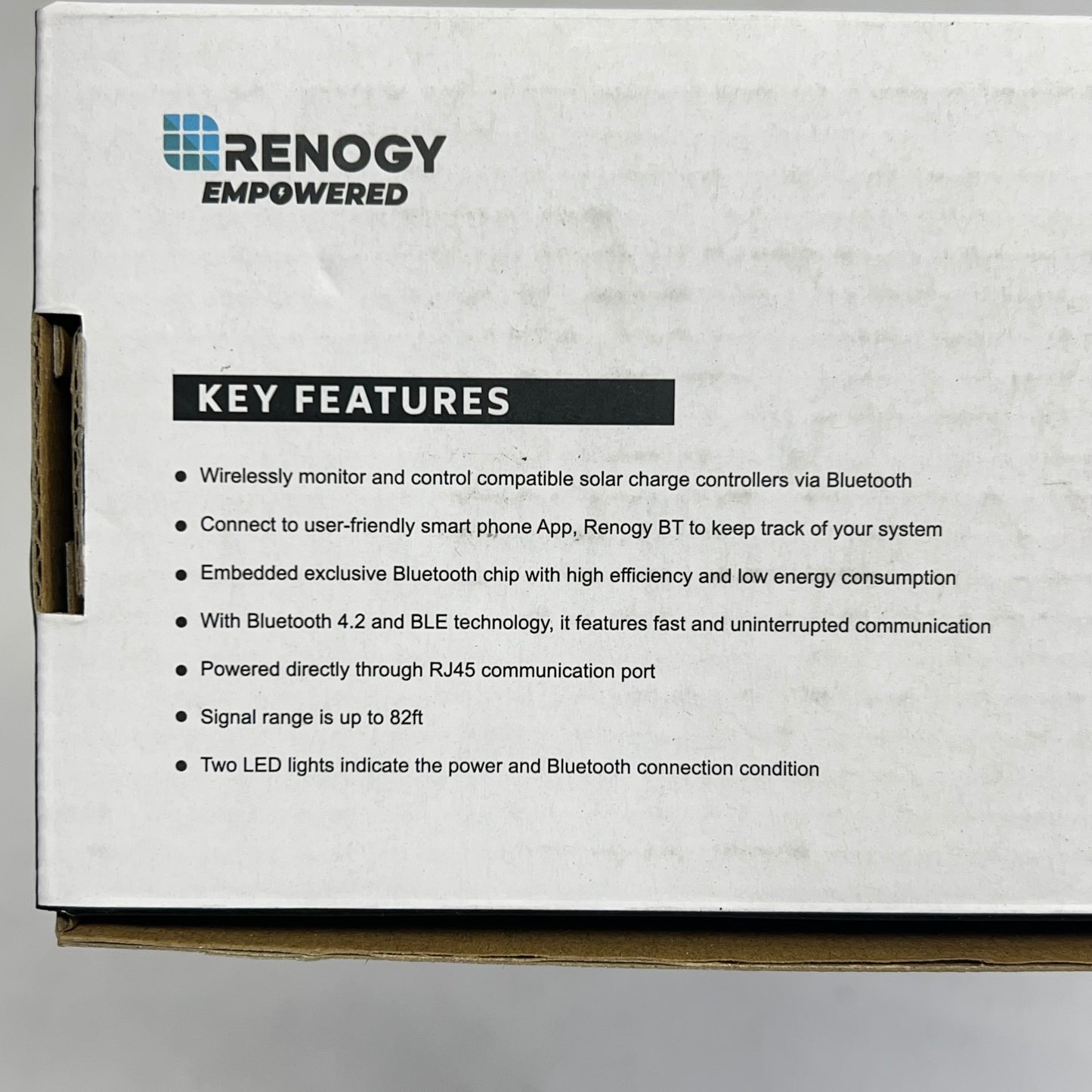 RENOGY Bt-2 Bluetooth Module Compatible W/ All Rs485 Ports Black RCM-BT2-US