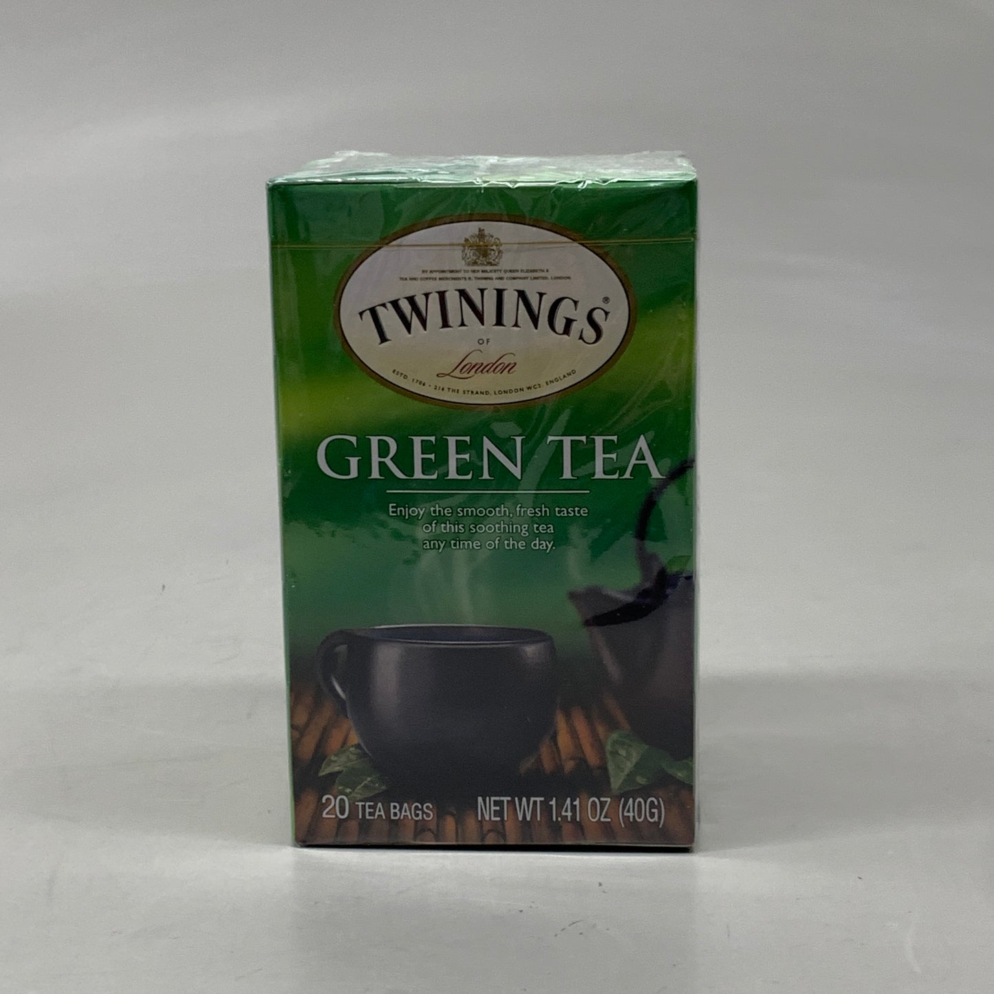 TWININGS (6 PACK) 120 Bags Pure Green Tea of London Best By 04/22/2025