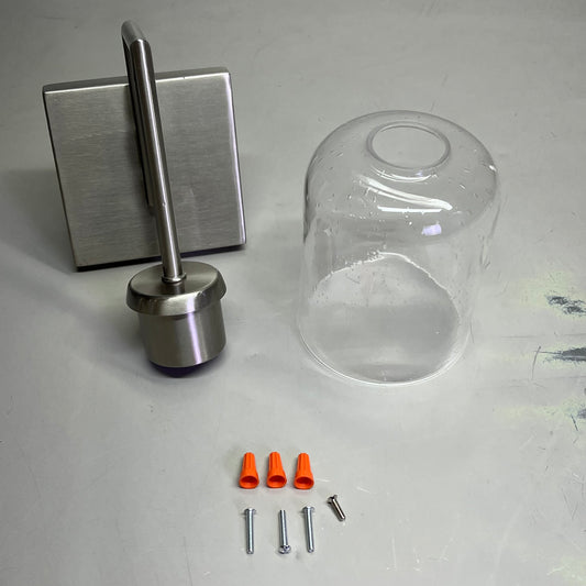 HOME PLACE  Modern Carter Sconce Lighting Fixture  Brushed Nickel 639311BN-500