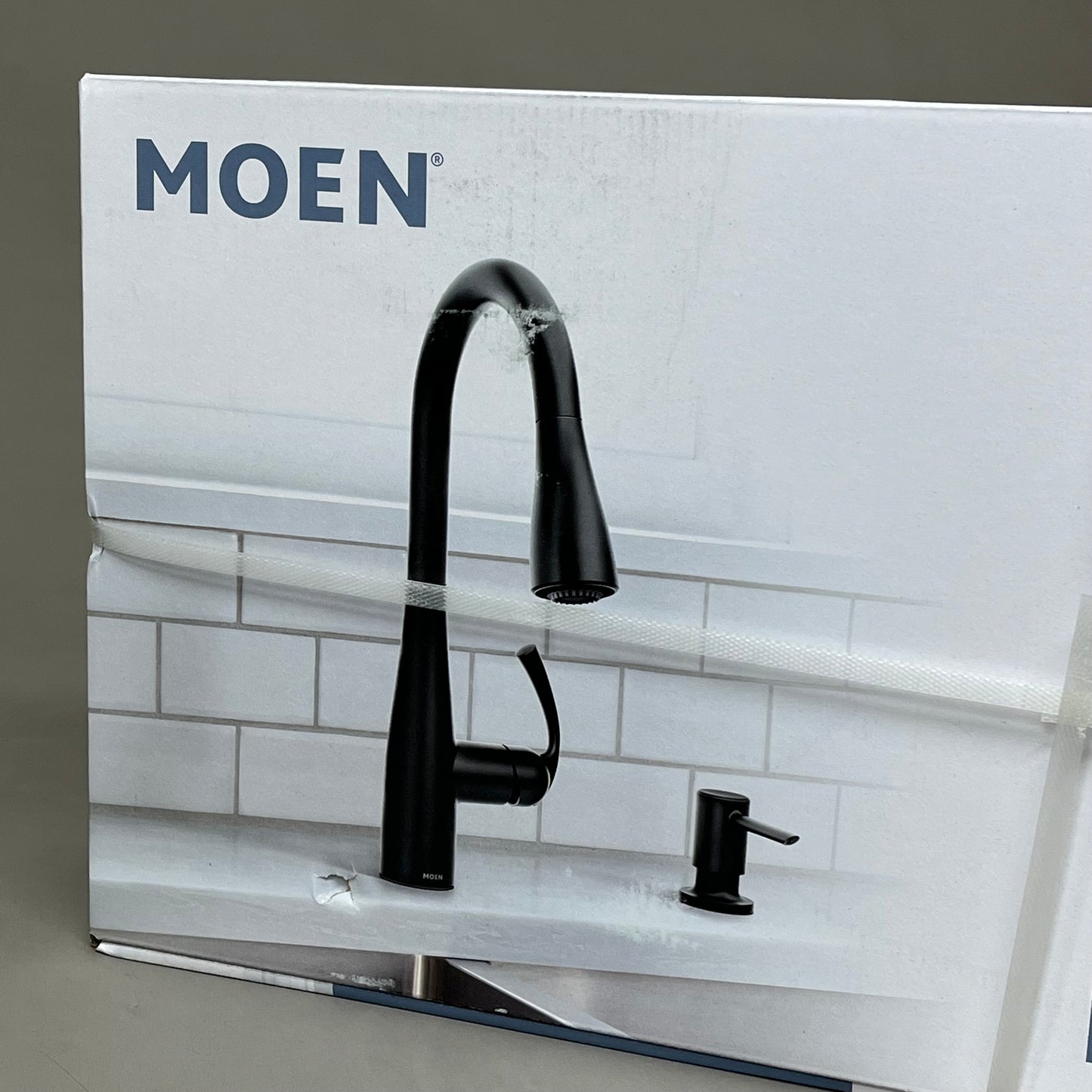 MOEN Essie 1 Handle Pulldown Kitchen Faucet 3/8" Connection Matte Black 87014BL