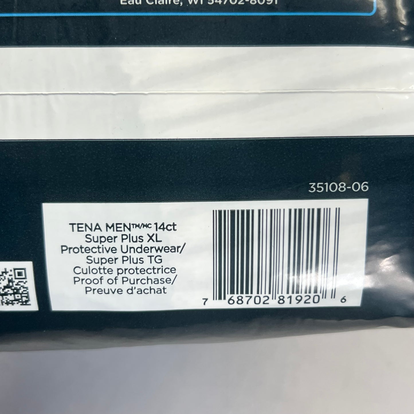 TENA (14 PACK) Men Super Plus Underwear, Heavy Absorbency Sz XL White 35108-06