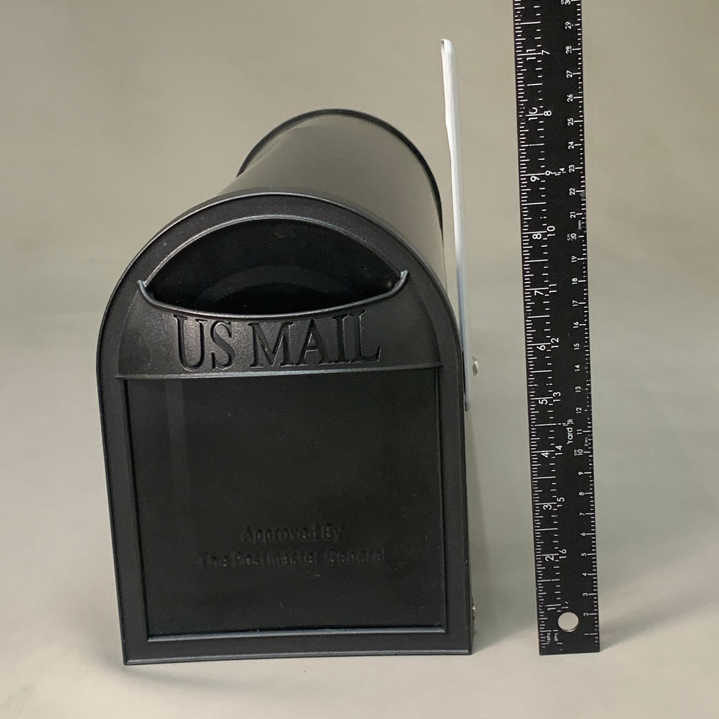 ARCHITECTUAL MAILBOXES Carlisle Black Post Mount Mailbox 6.6" x 8.8" x 20.8"Damaged (New Other)