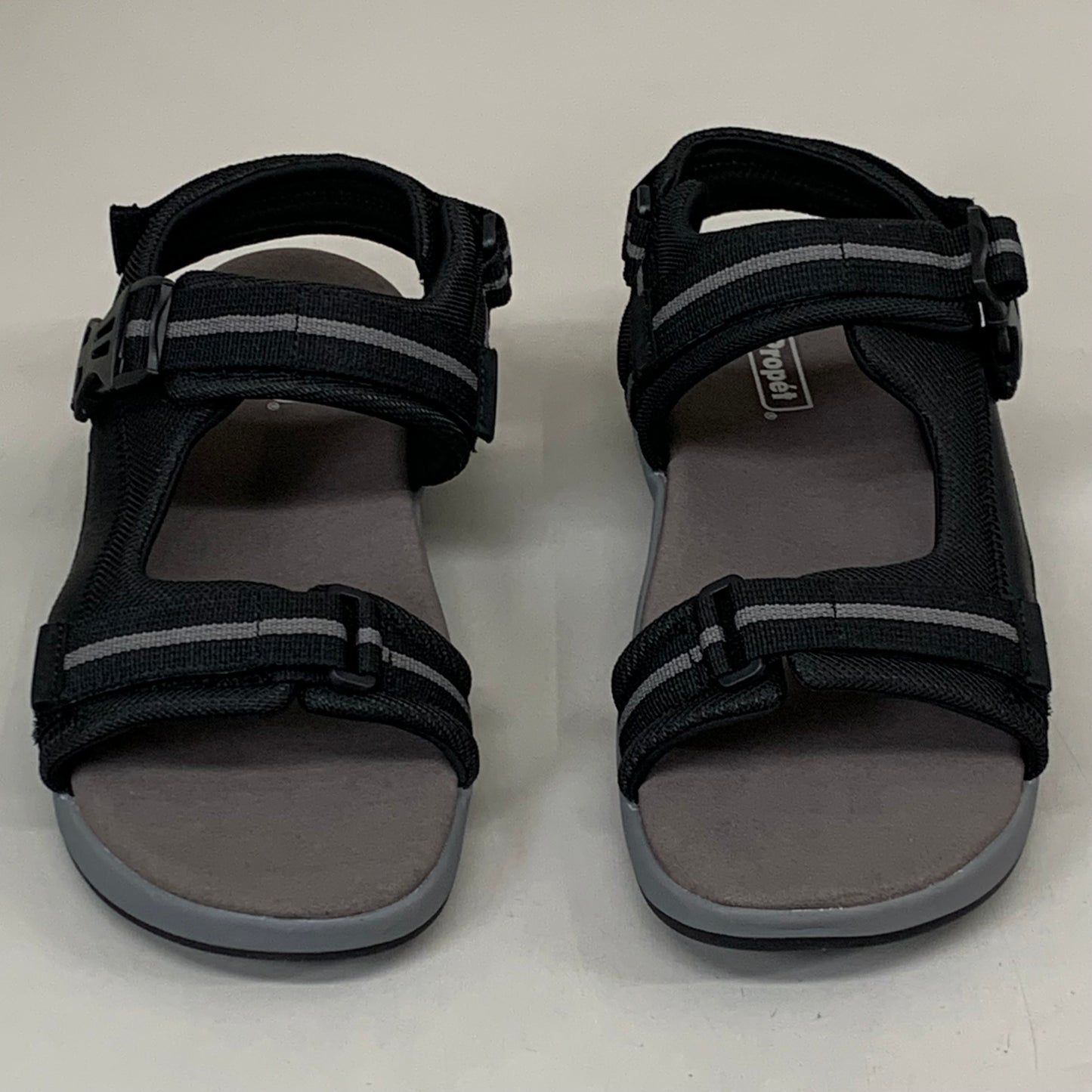 PROPET Eli Comfort Sandals XX(5E) Men's SZ 11 Black/Grey MSV031NBGRE-11