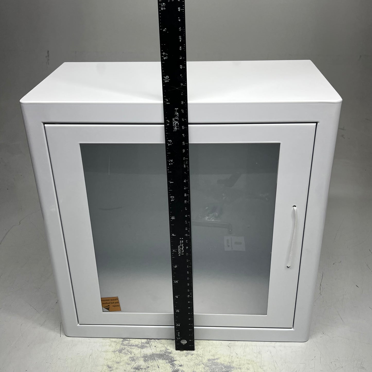 ARKY Indoor Surface Mounted AED Cabinet W/ Alarm 15"x15"x8" White 60112