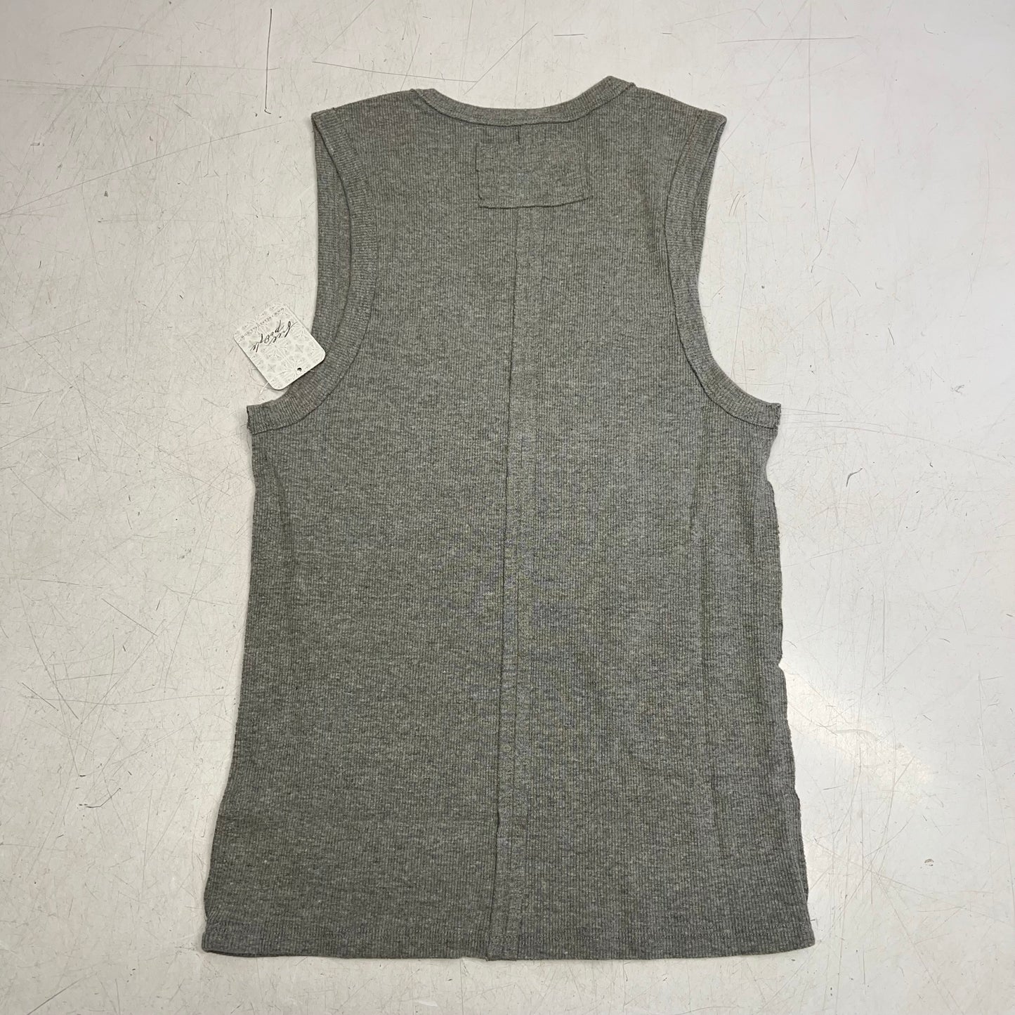FREE PEOPLE We The Free Neria V-neck Tank Top Women's Sz M Heather Grey