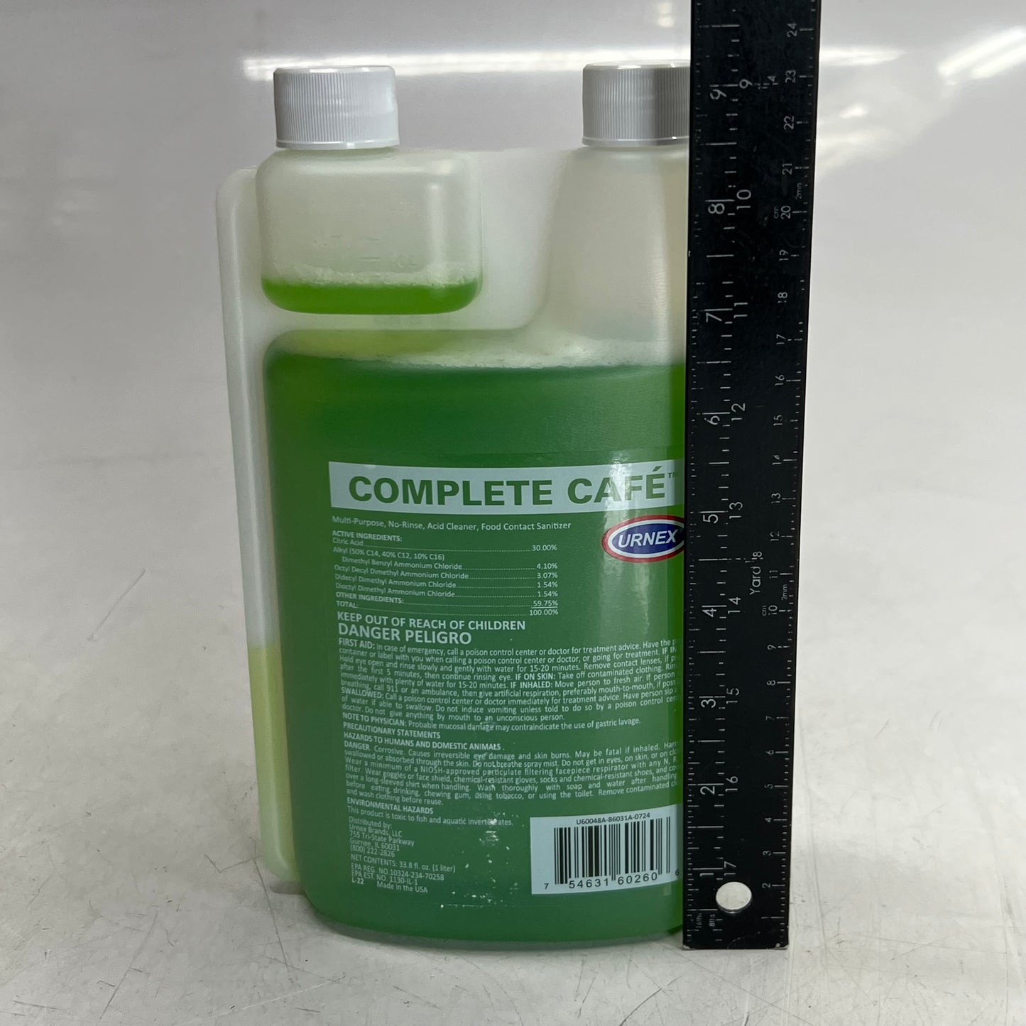 URNEX Complete Cafe Coffee Equipment Sanitizer 33.8 fl oz. Green U60048A