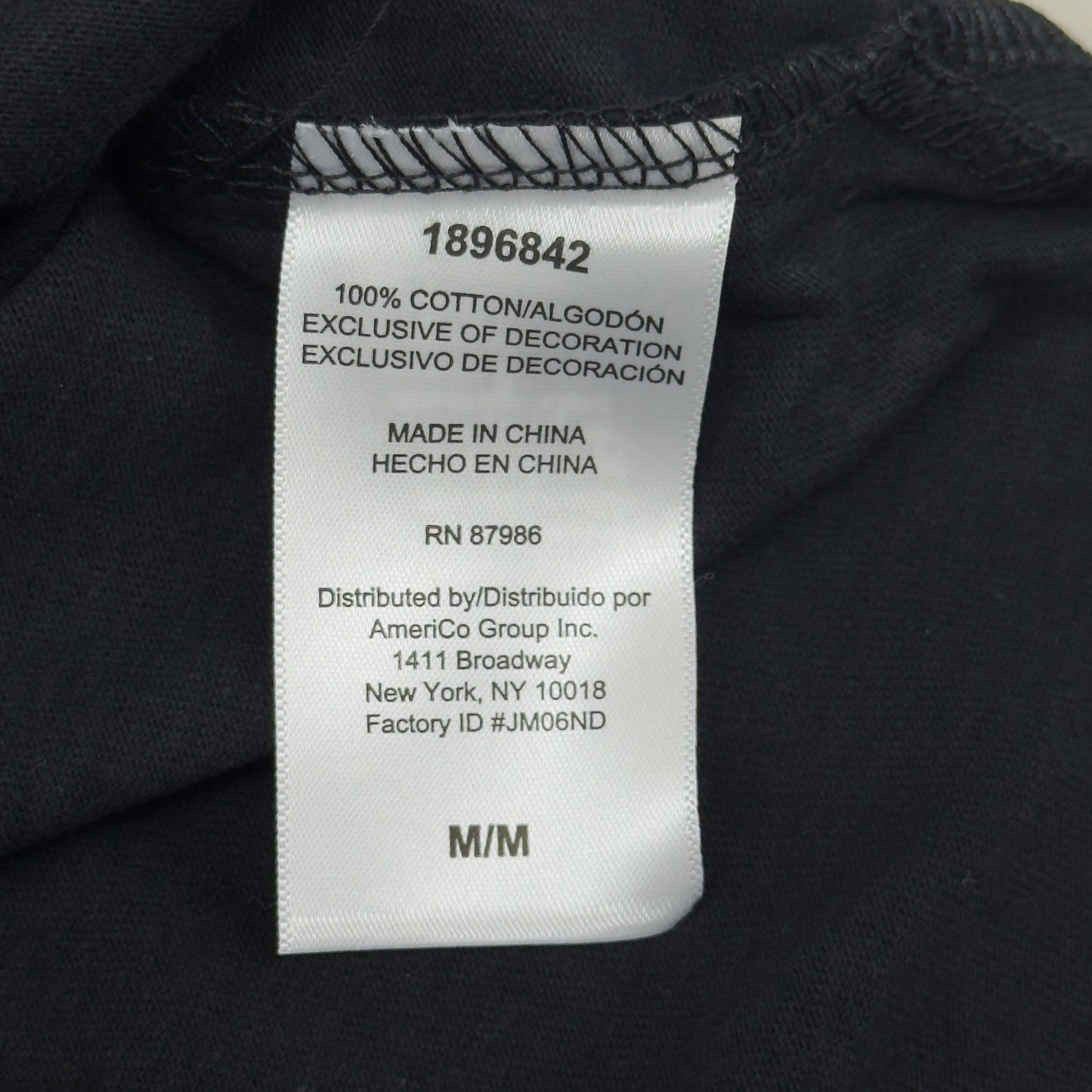 JOHN DEERE Embroidered Logo Short Sleeve Tee Shirt Men's Sz M Black 1896842