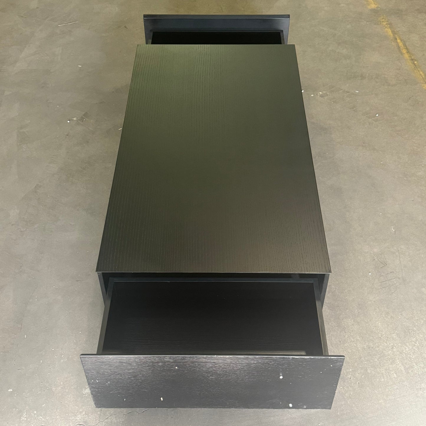 ZA@ INCHOI Storage 78" Wood Material Black (Damaged Corner)