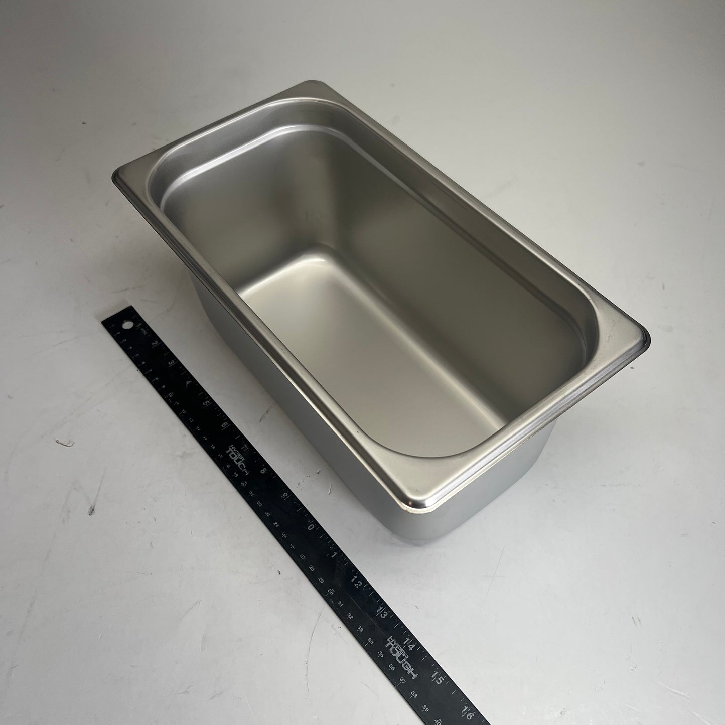 ZA@ WINCO (6 PACK) Steam Table Pans Stainless Steel 1/3 Size 6" Deep SPJL-306 (As-is) Dented