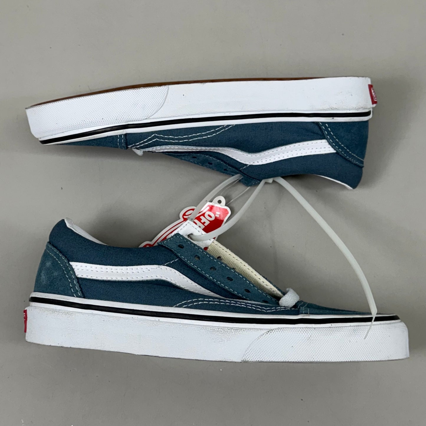 VANS Old Skool Shoe Low Top Suede Womens Sz 5.0 Mens Sz 3.5 Stormy Weather As-is