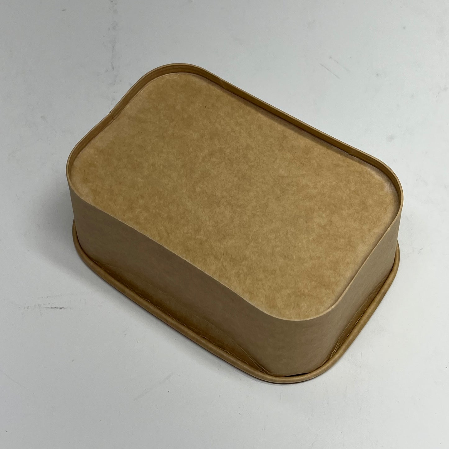 ZA@ KRAFT (300 PACK) Rectangular Kraft Paperboard Box (lids Not Included) 24 oz Brown AC-24OZRECT-KRAFT