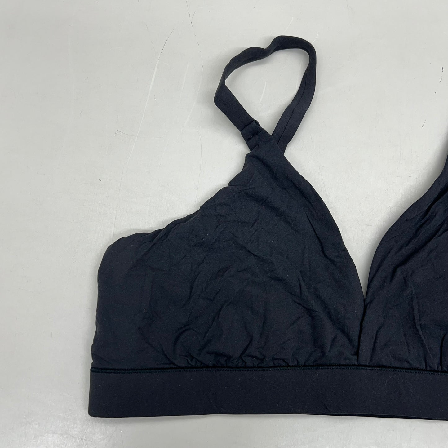 SKIMS Adjustable Triangle Bralette Fits Everybody Women's Sz 3X Onyx BR-TRI-2024