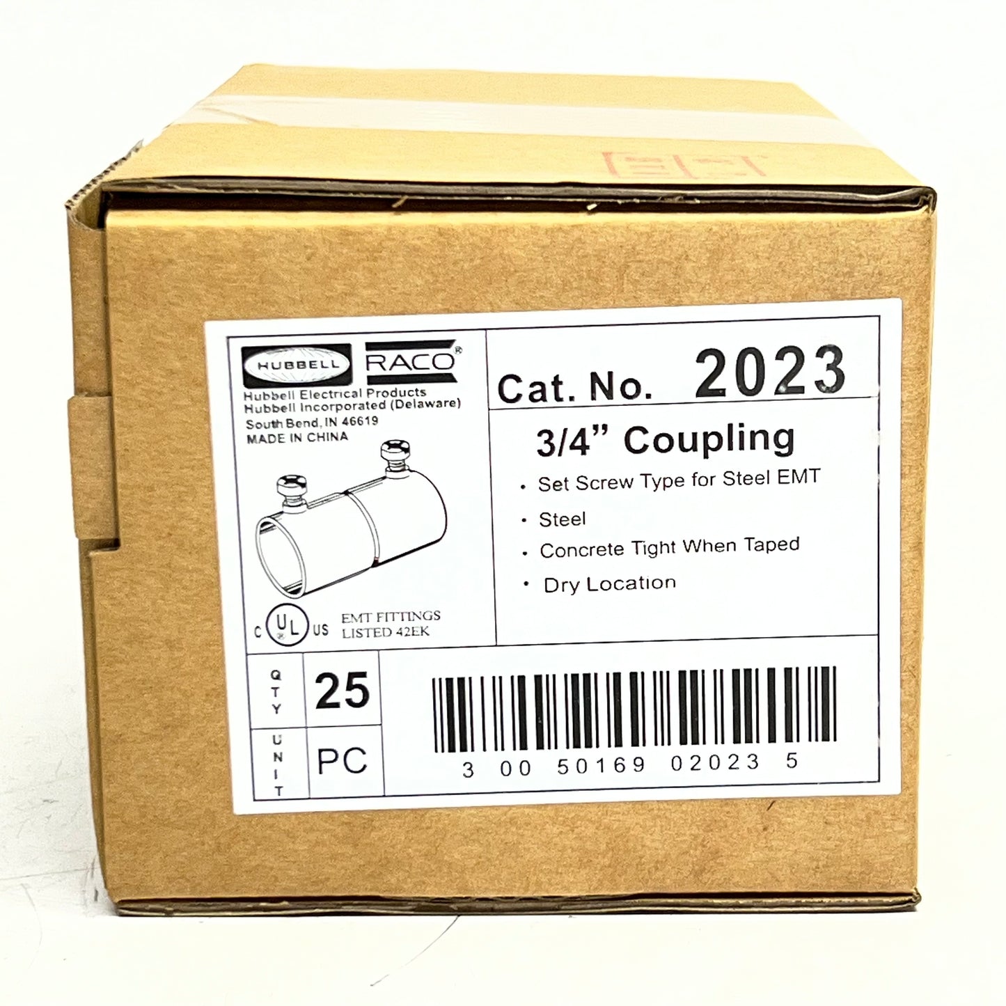 RACO (25 PACK) Set Screw Type for Steel Emt 3/4" Coupling 2023